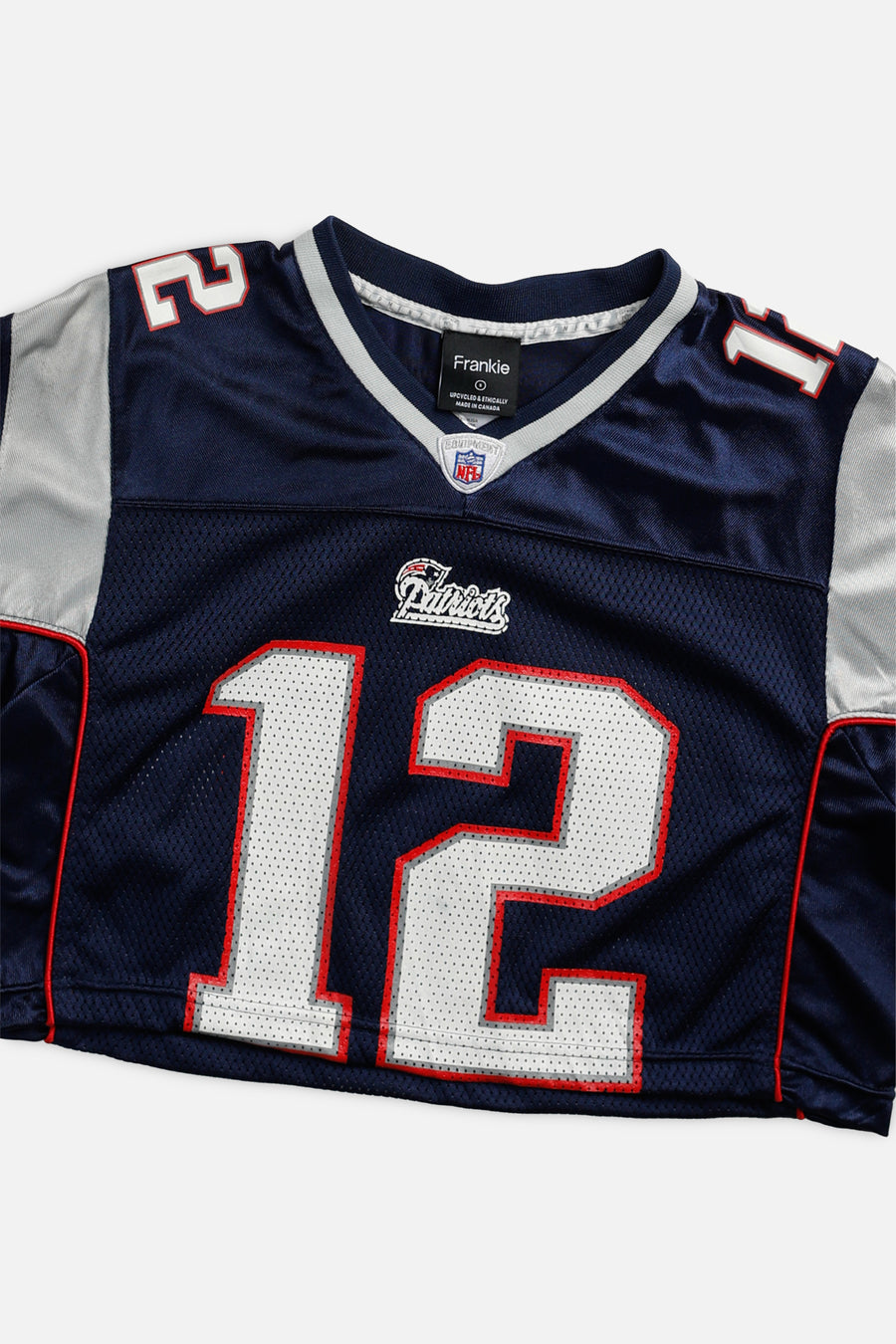 Rework Crop New England Patriots NFL Jersey - S