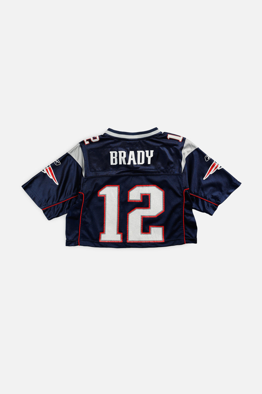 Rework Crop New England Patriots NFL Jersey - S