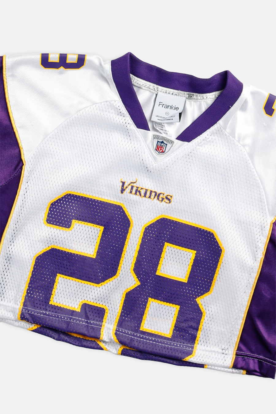 Rework Crop Minnesota Vikings NFL Jersey - XS