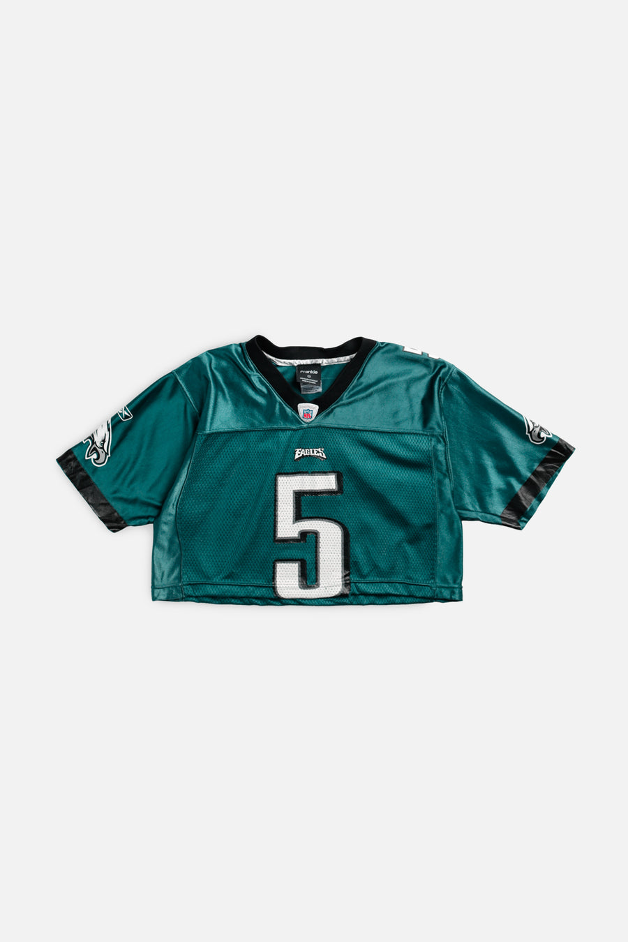 Rework Crop Philadelphia Eagles NFL Jersey - XS