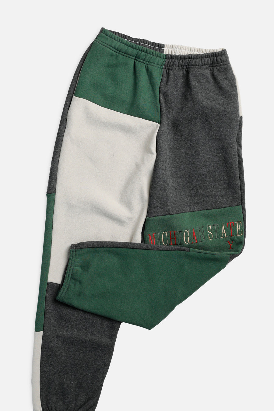 Unisex Rework Michigan State Patchwork Sweatpants - S