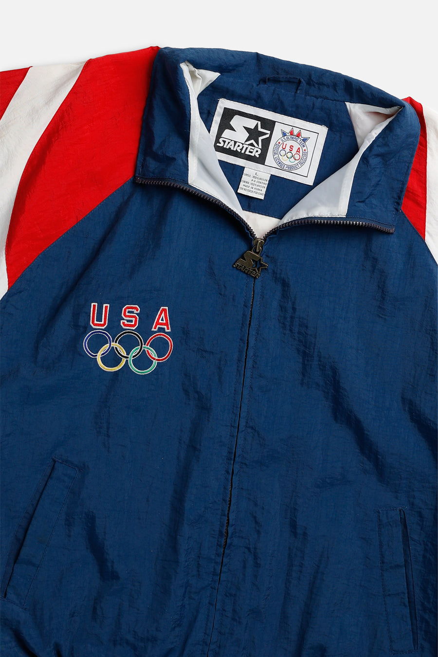 Vintage USA Olympics Windbreaker Jacket - L