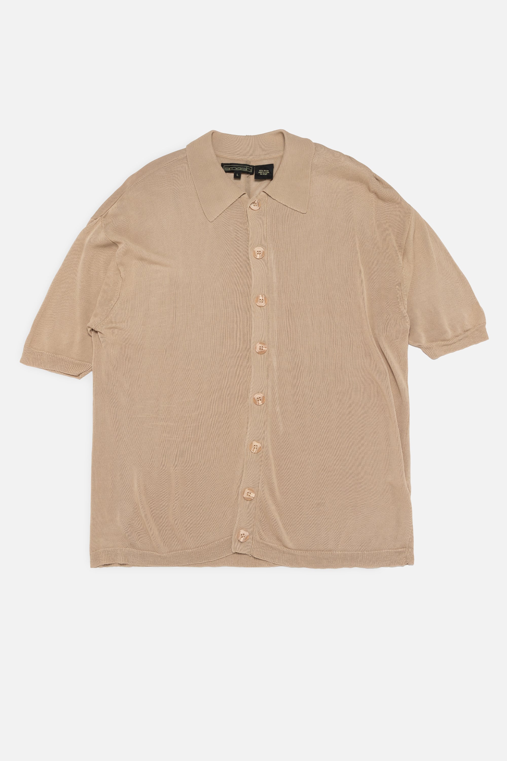 Vintage Knitted Collared Shirt