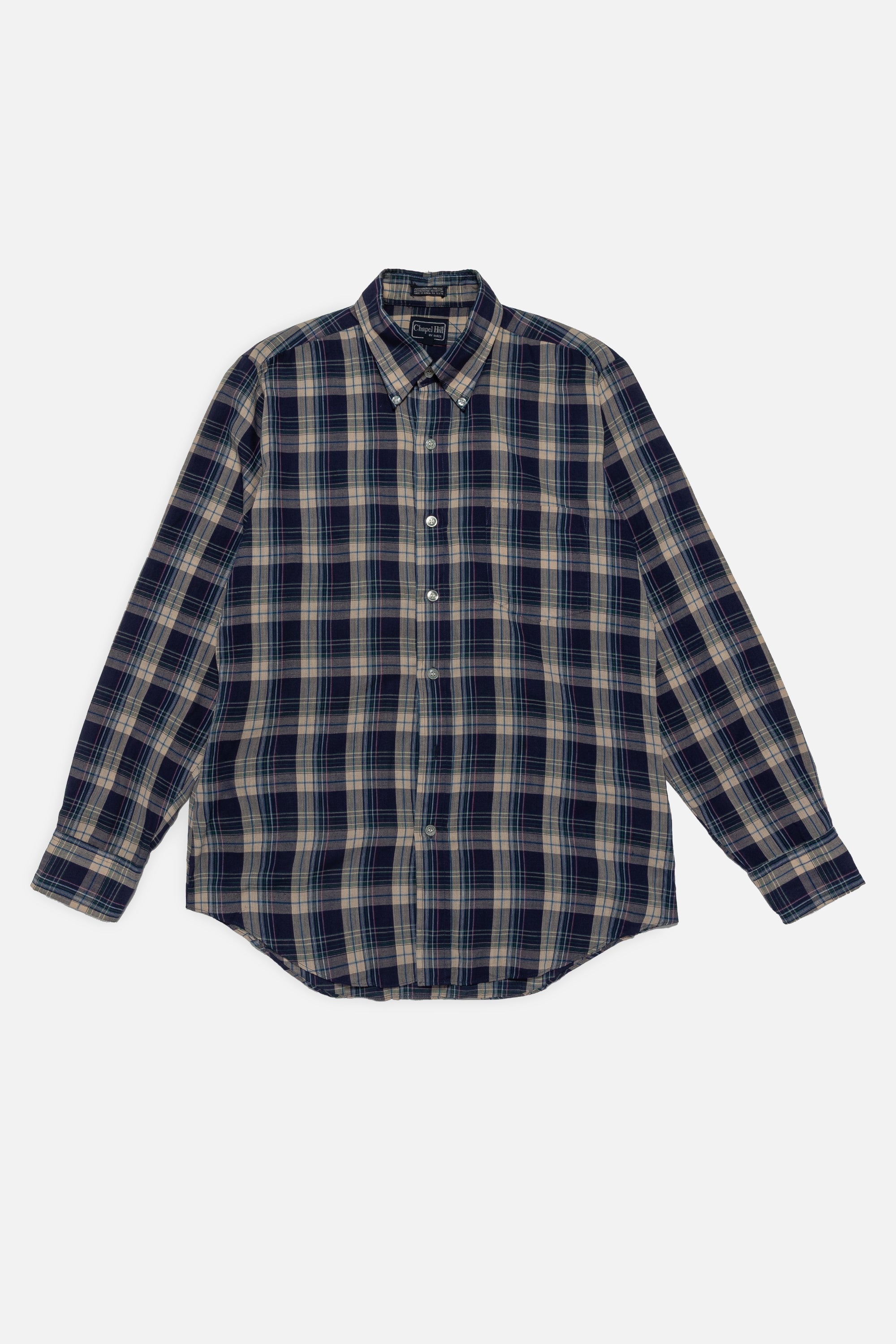 Vintage Plaid Button Down Shirt
