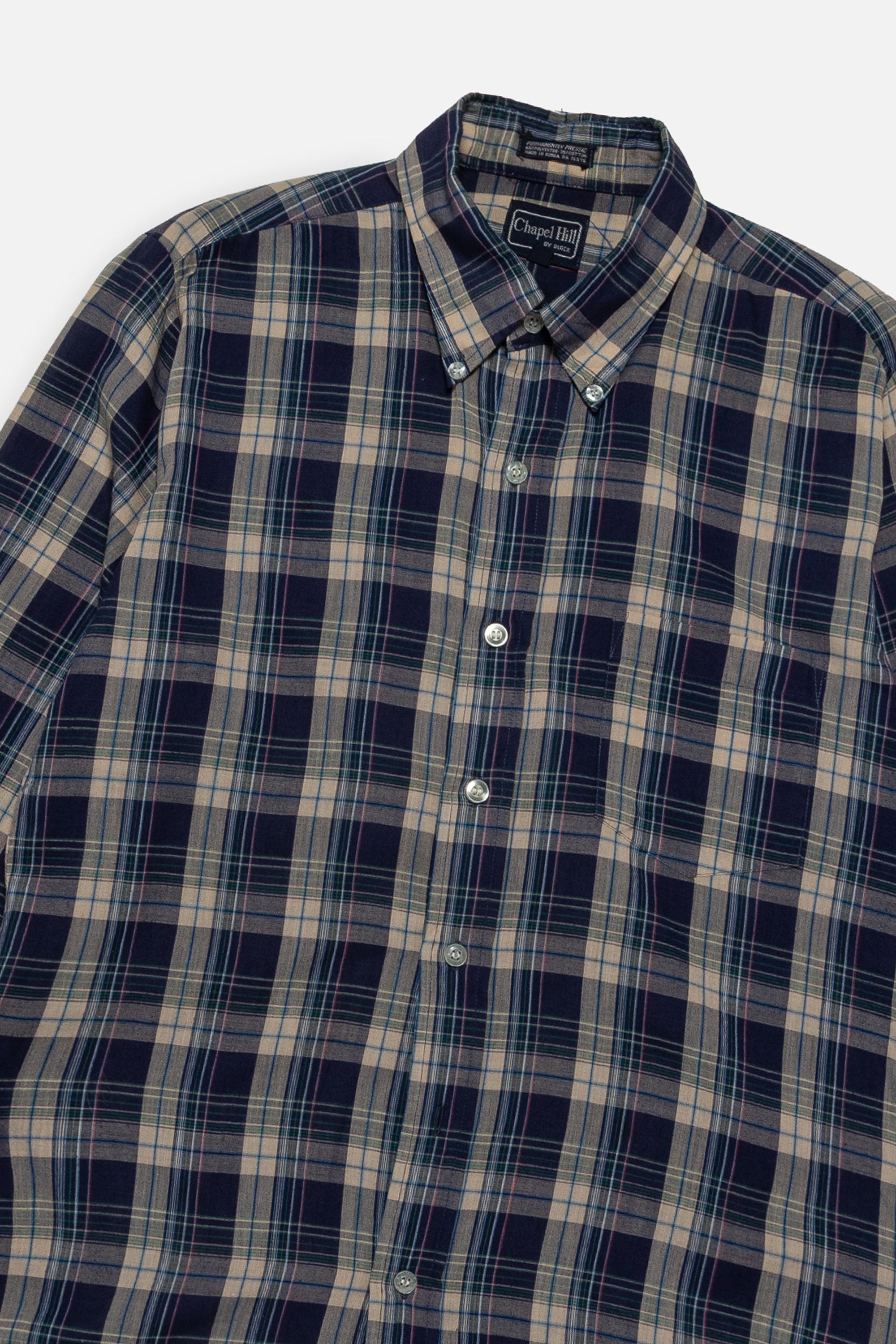 Vintage Plaid Button Down Shirt