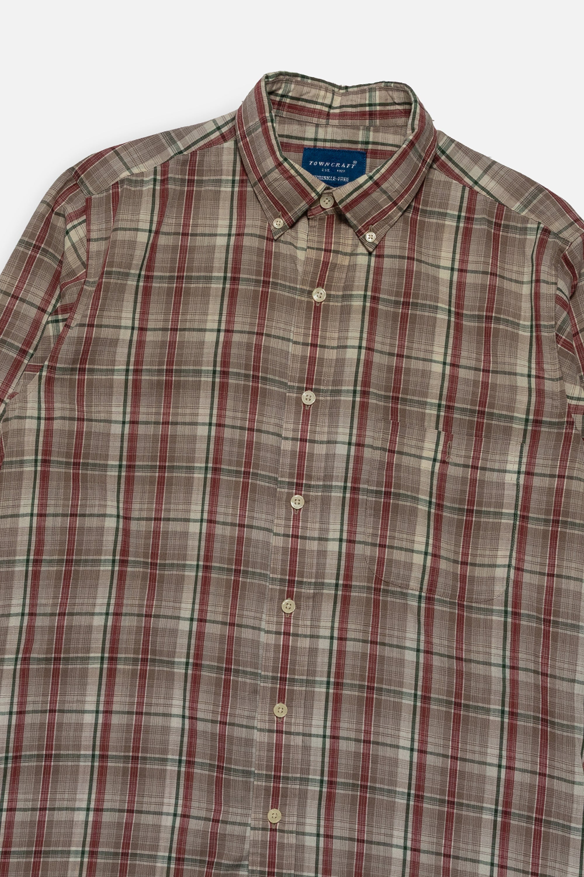 Vintage Plaid Button Down Shirt