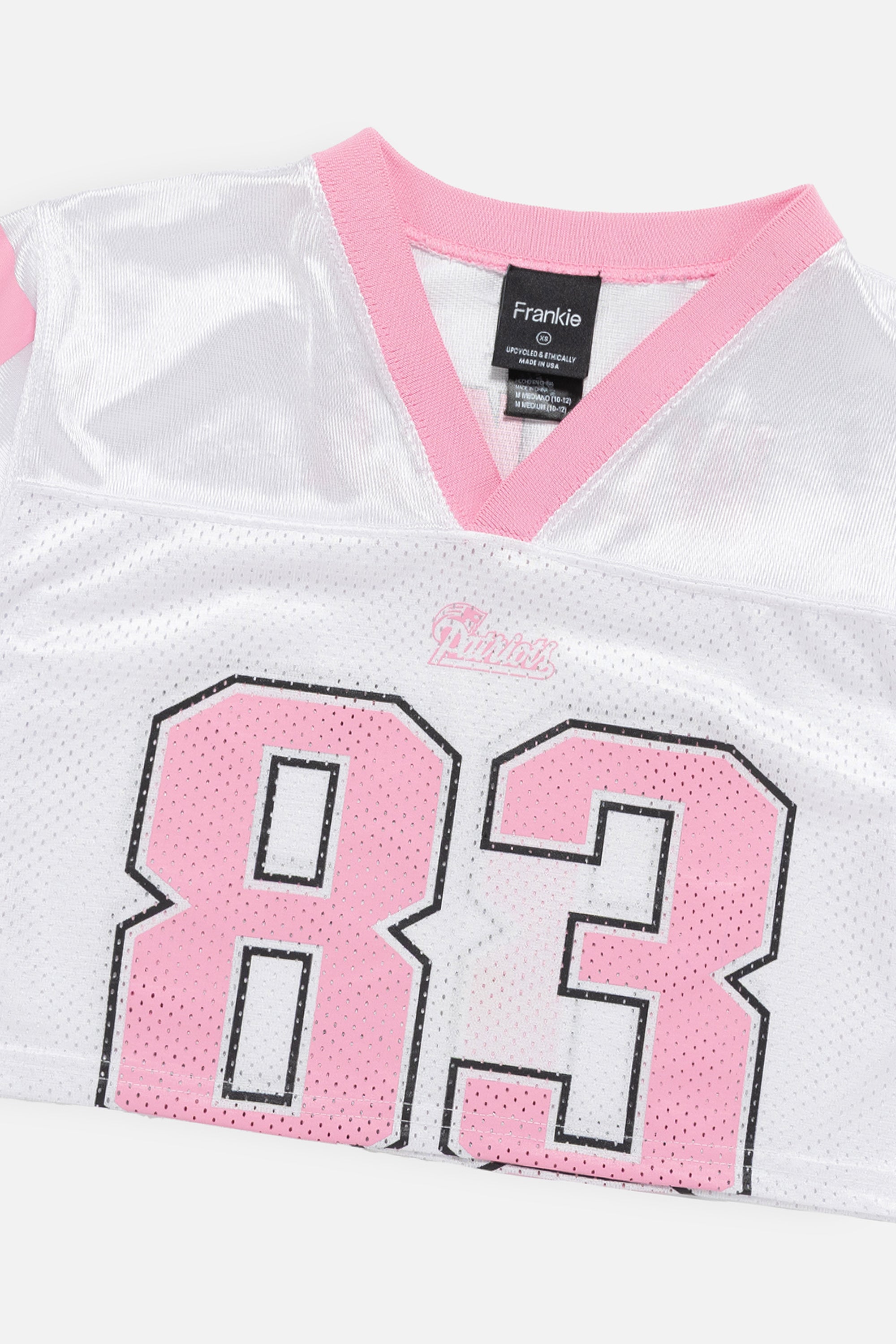 Rework New England Patriots Crop Jersey