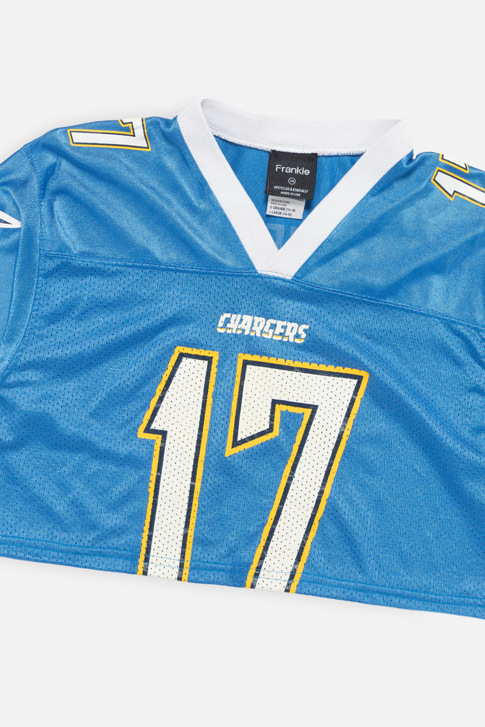 Rework Los Angeles Chargers Crop Jersey