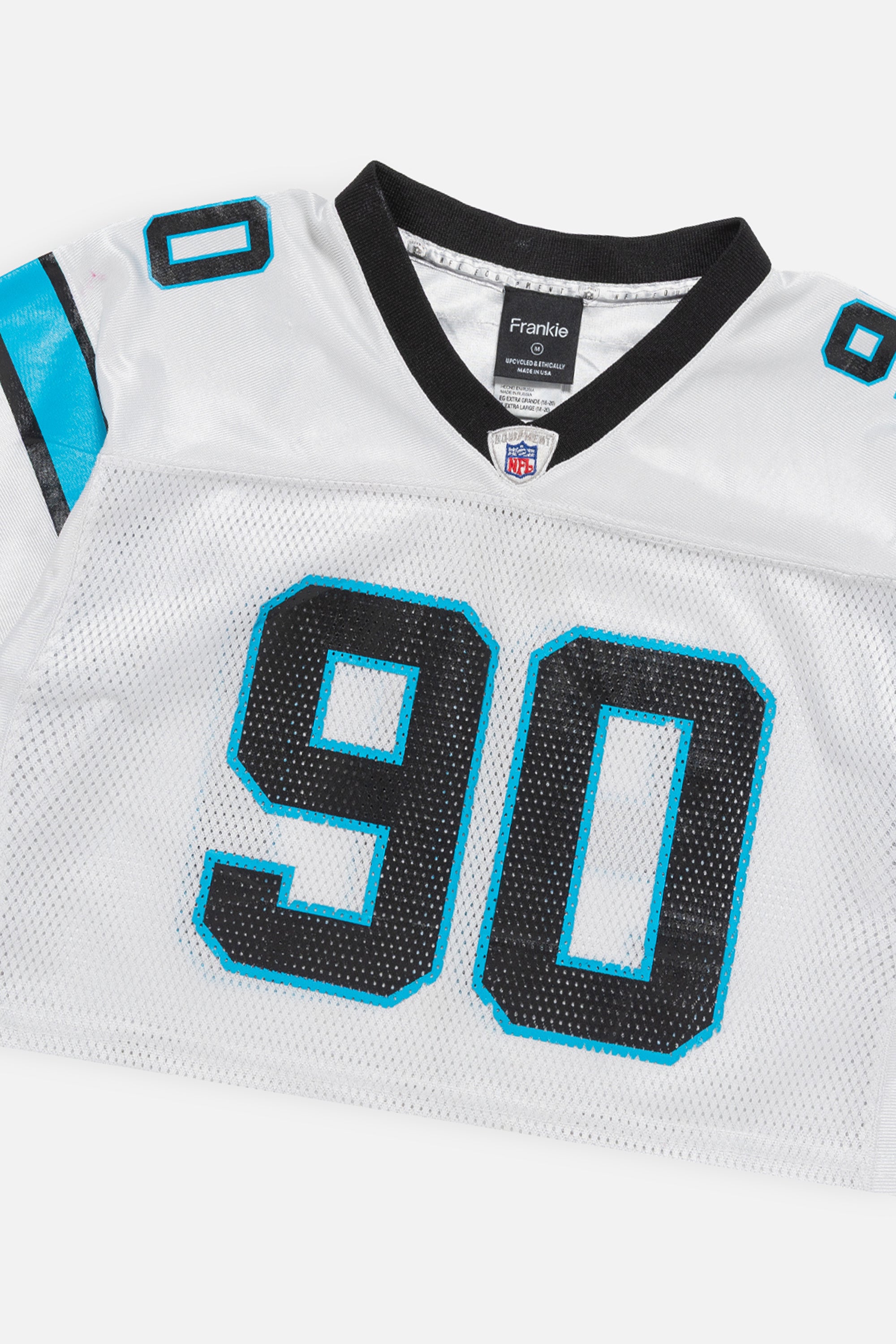 Rework Carolina Panthers Crop Jersey