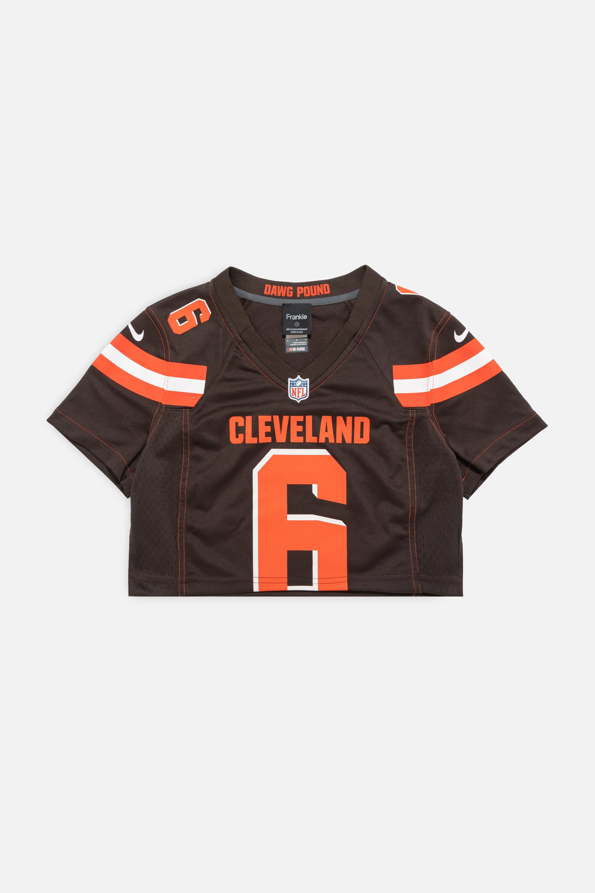 Rework Cleveland Browns Crop Jersey