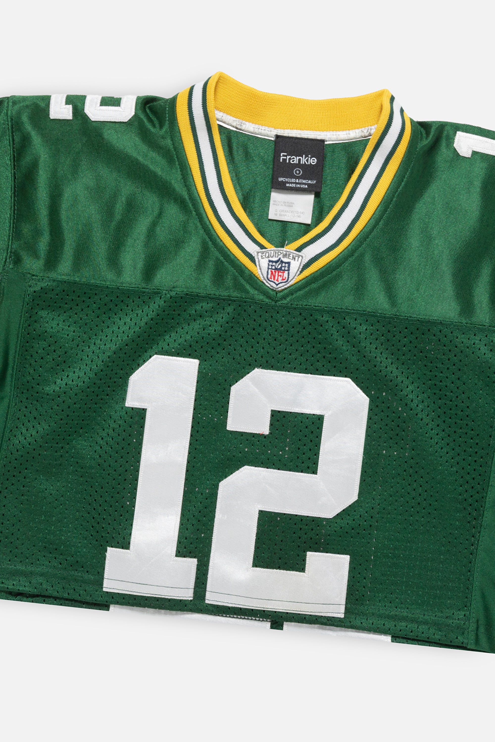 Rework Green Bay Packers Crop Jersey
