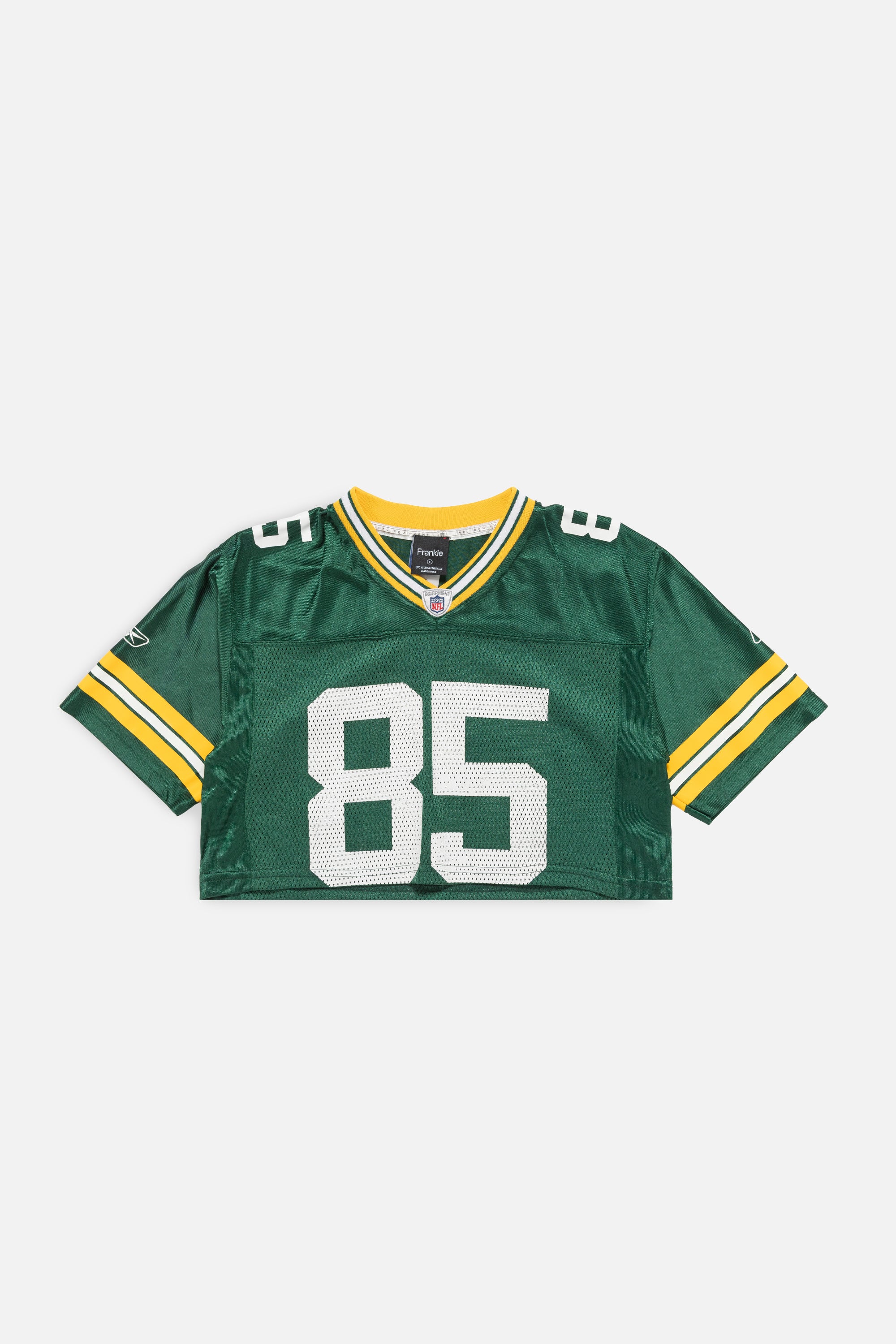 Rework Green Bay Packers Crop Jersey