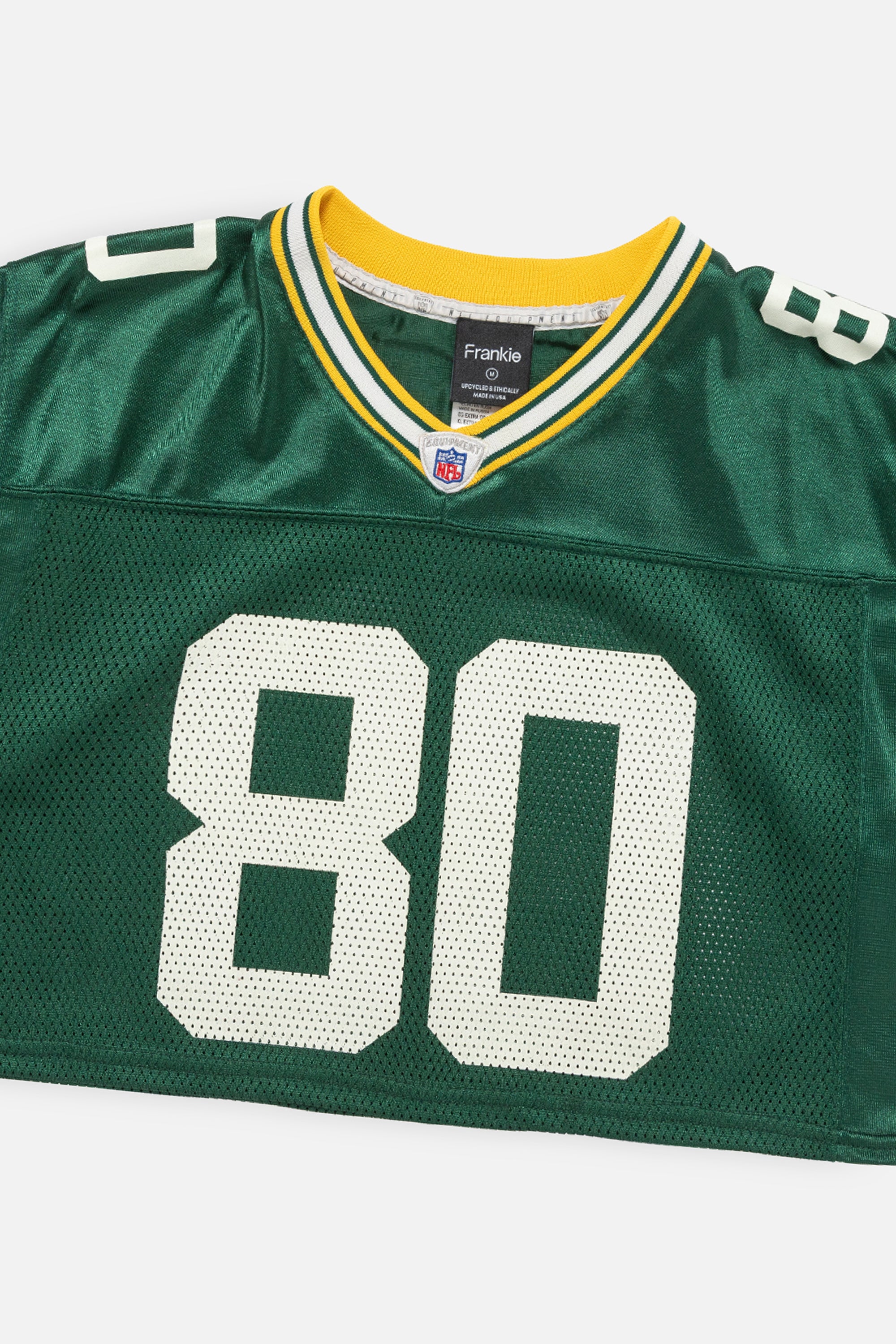 Rework Green Bay Packers Crop Jersey