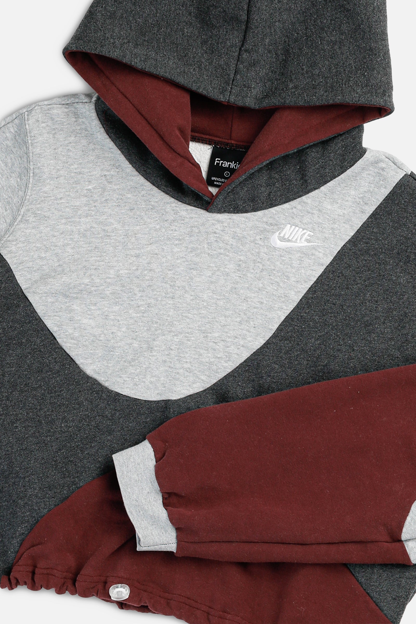 Rework Nike Wave Crop Sweatshirt - L-SWEATERS-Nike-L-Frankie Collective Rare Vintage Streetwear Reworks