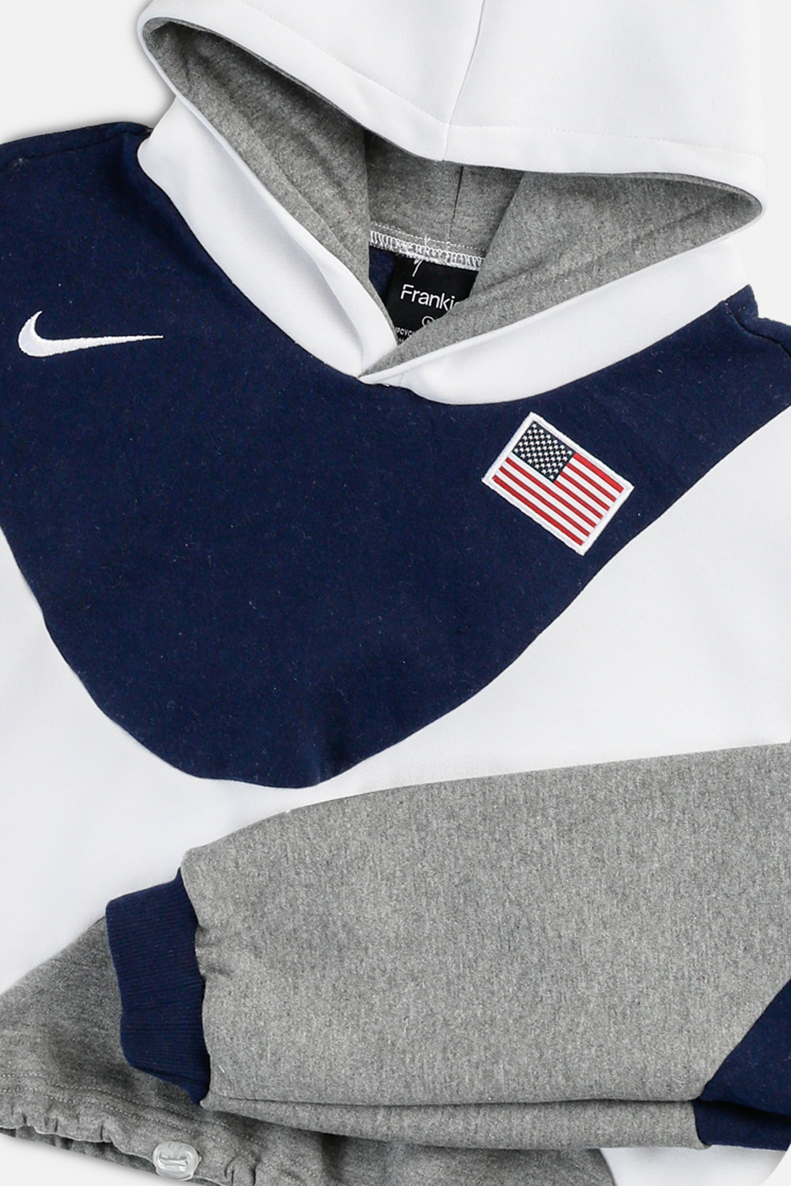 Rework Nike Wave Crop Sweatshirt - S-SWEATERS-Nike-S-Frankie Collective Rare Vintage Streetwear Reworks