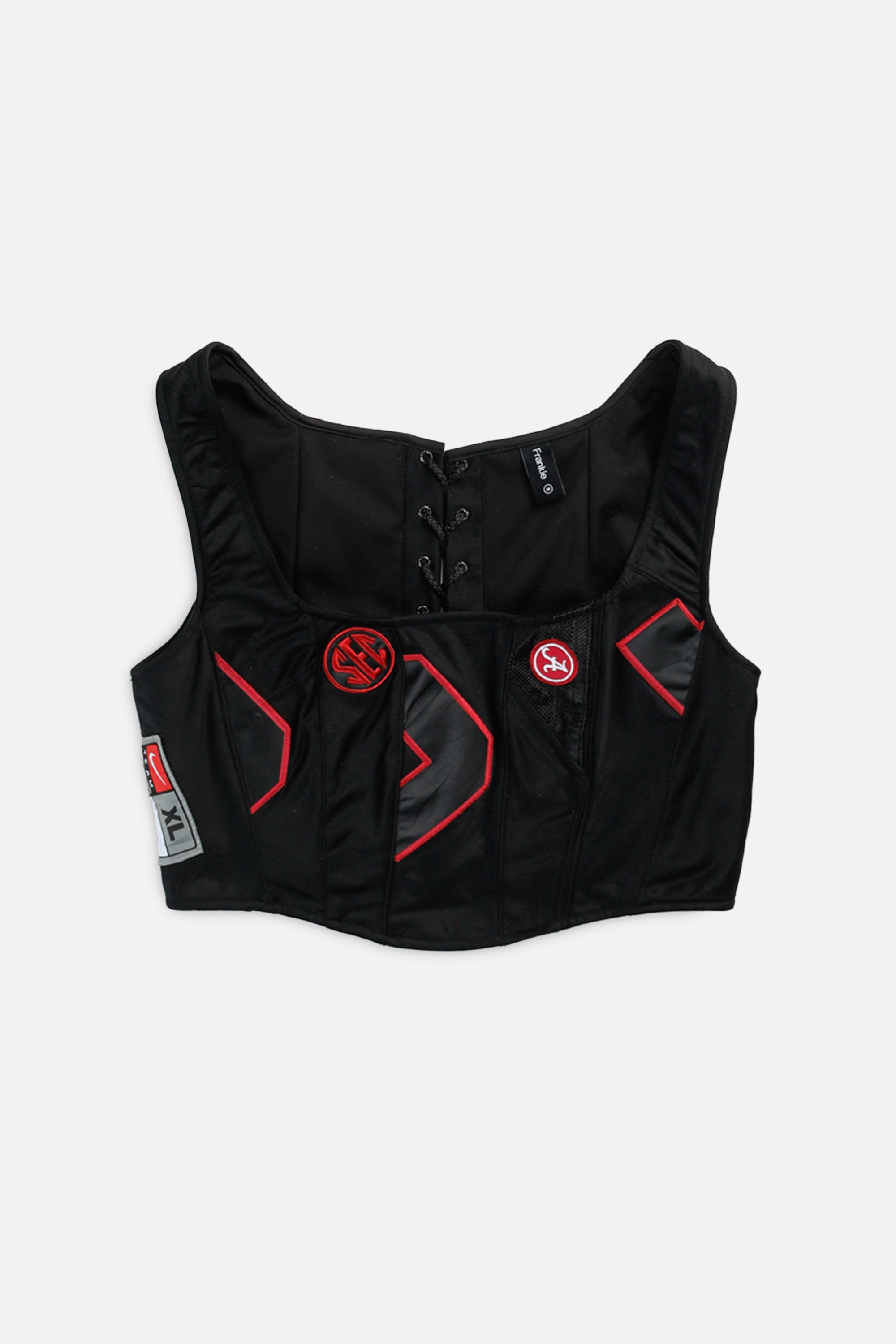 Rework Alabama Crimson Tide NCAA Corset - M-TOPS-NCAA-M-Frankie Collective Rare Vintage Streetwear Reworks