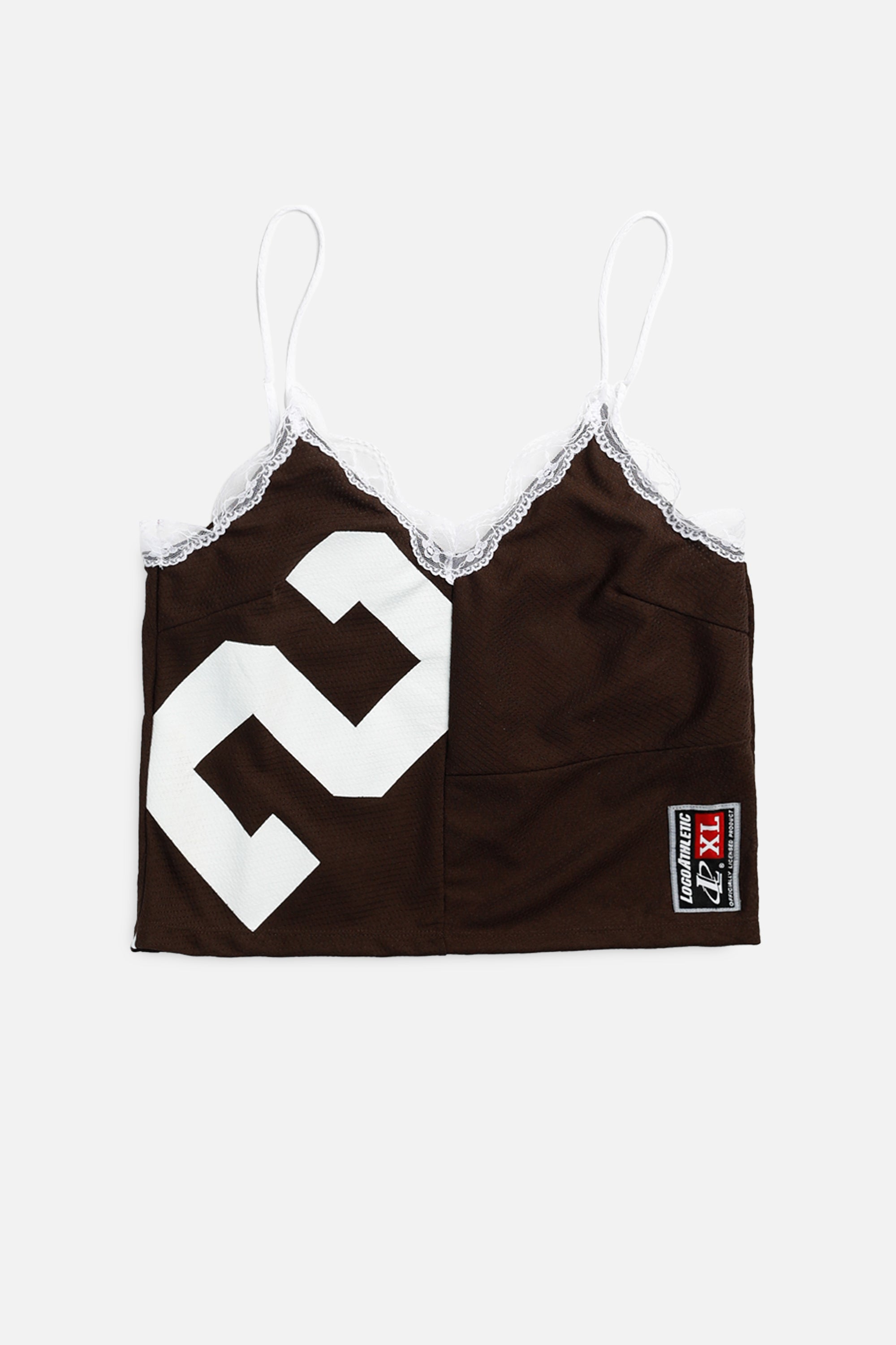 Rework NFL Lace Tank - M-TOPS-NFL-M-Frankie Collective Rare Vintage Streetwear Reworks