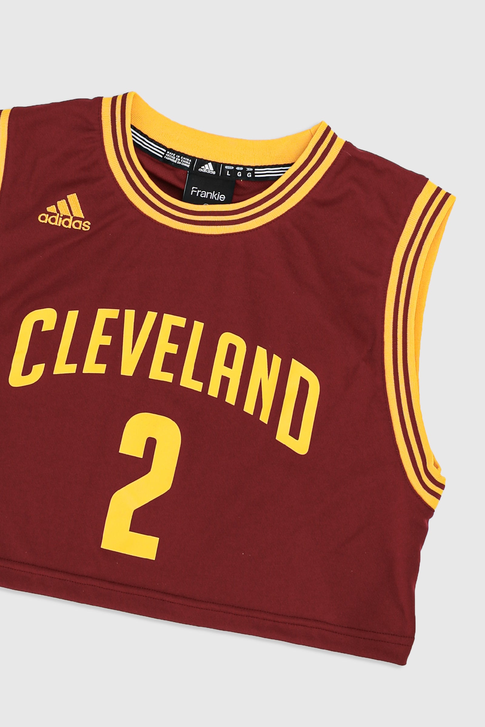 Rework Cavaliers Irving Crop Jersey - M, L-JERSEYS-NBA-M-Frankie Collective Rare Vintage Streetwear Reworks