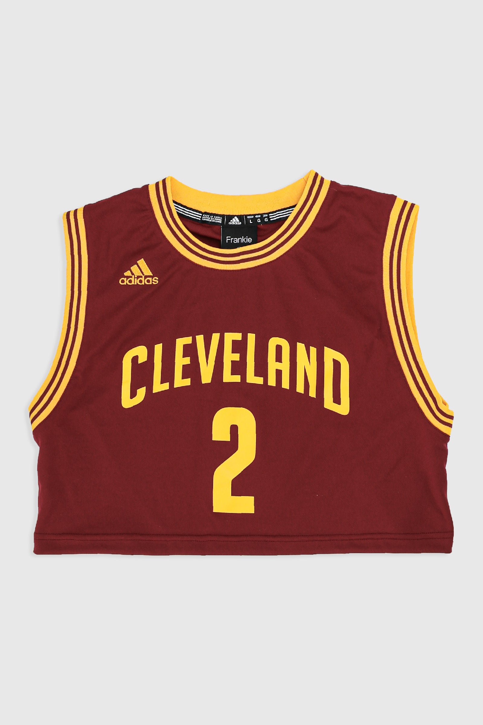 Rework Cavaliers Irving Crop Jersey - M, L-JERSEYS-NBA-M-Frankie Collective Rare Vintage Streetwear Reworks