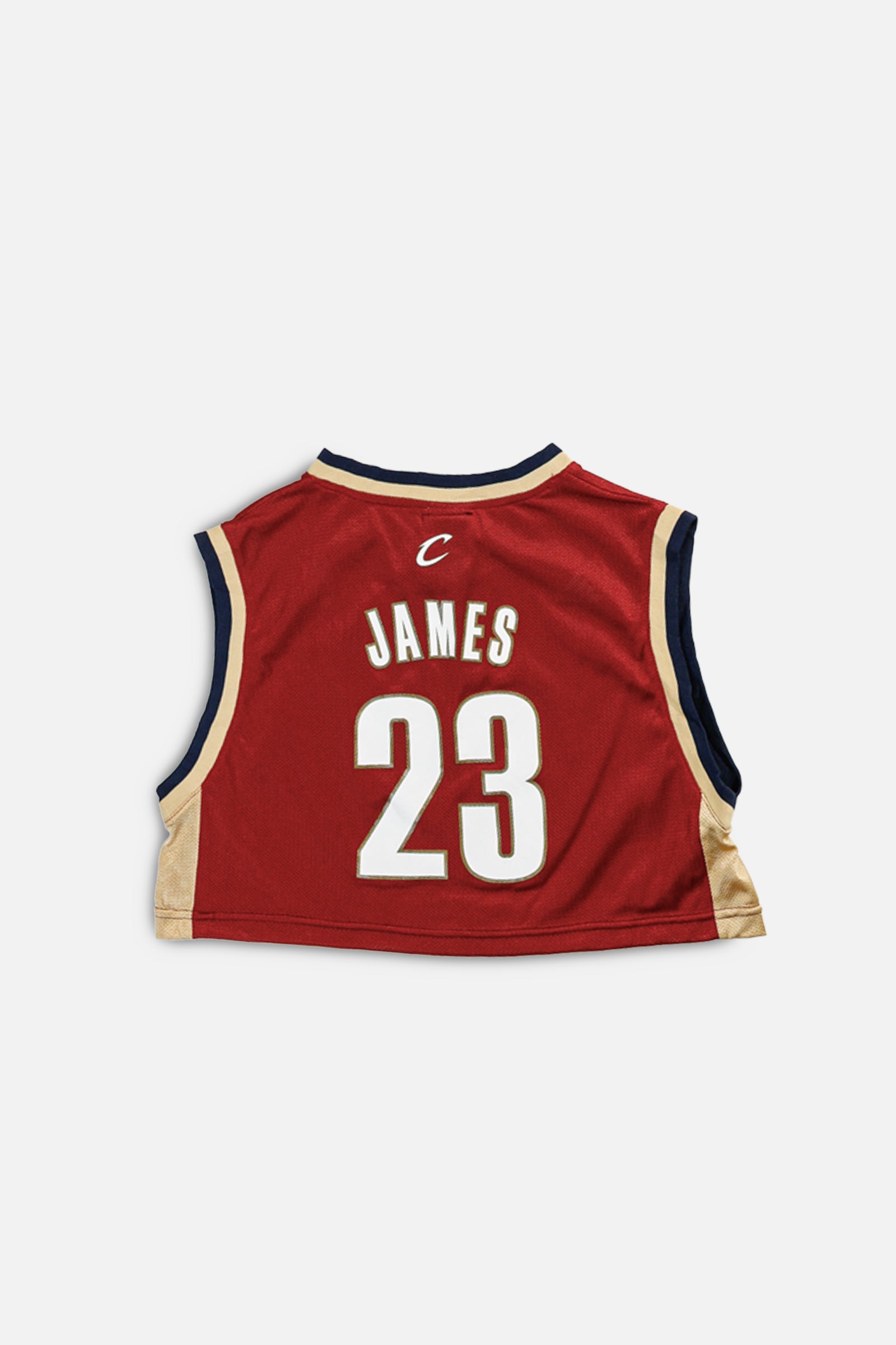 Rework Cleveland Cavaliers NBA Crop Jersey - S-JERSEYS-NBA-S-Frankie Collective Rare Vintage Streetwear Reworks