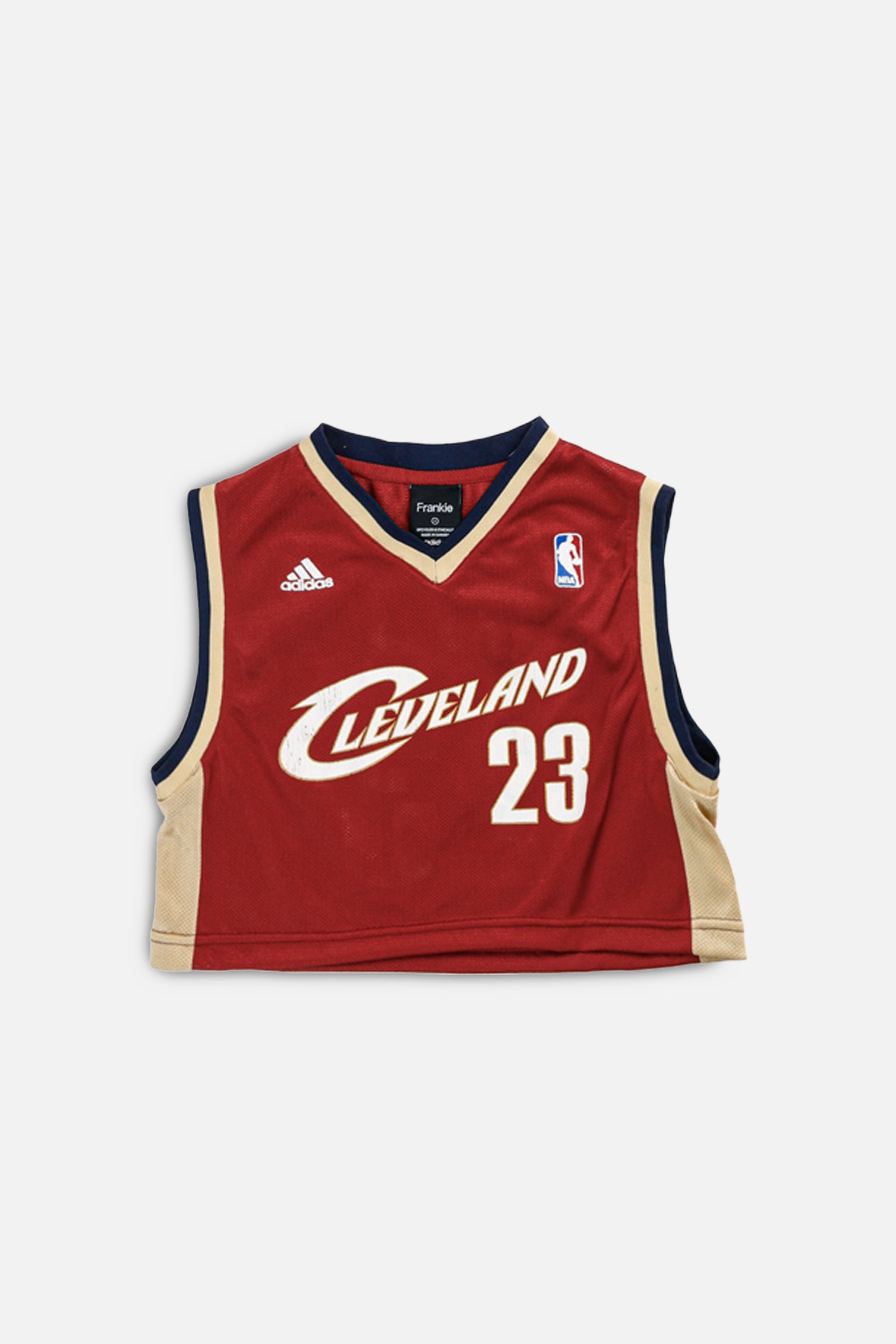 Rework Cleveland Cavaliers NBA Crop Jersey - S-JERSEYS-NBA-S-Frankie Collective Rare Vintage Streetwear Reworks