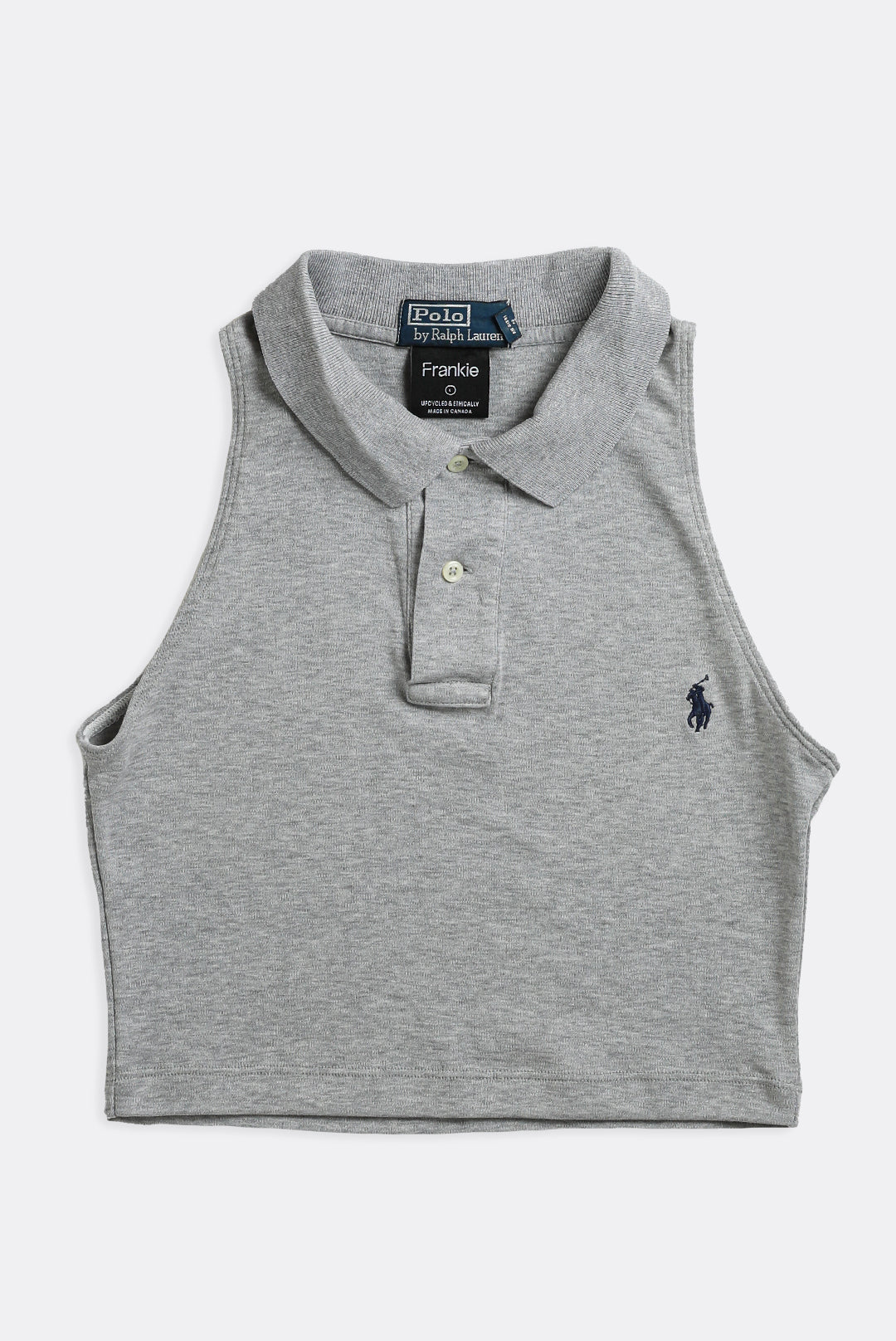 Rework Collared Tank - XS, S, M, L, XL-TOPS-vendor-unknown-XS-Frankie Collective Rare Vintage Streetwear Reworks