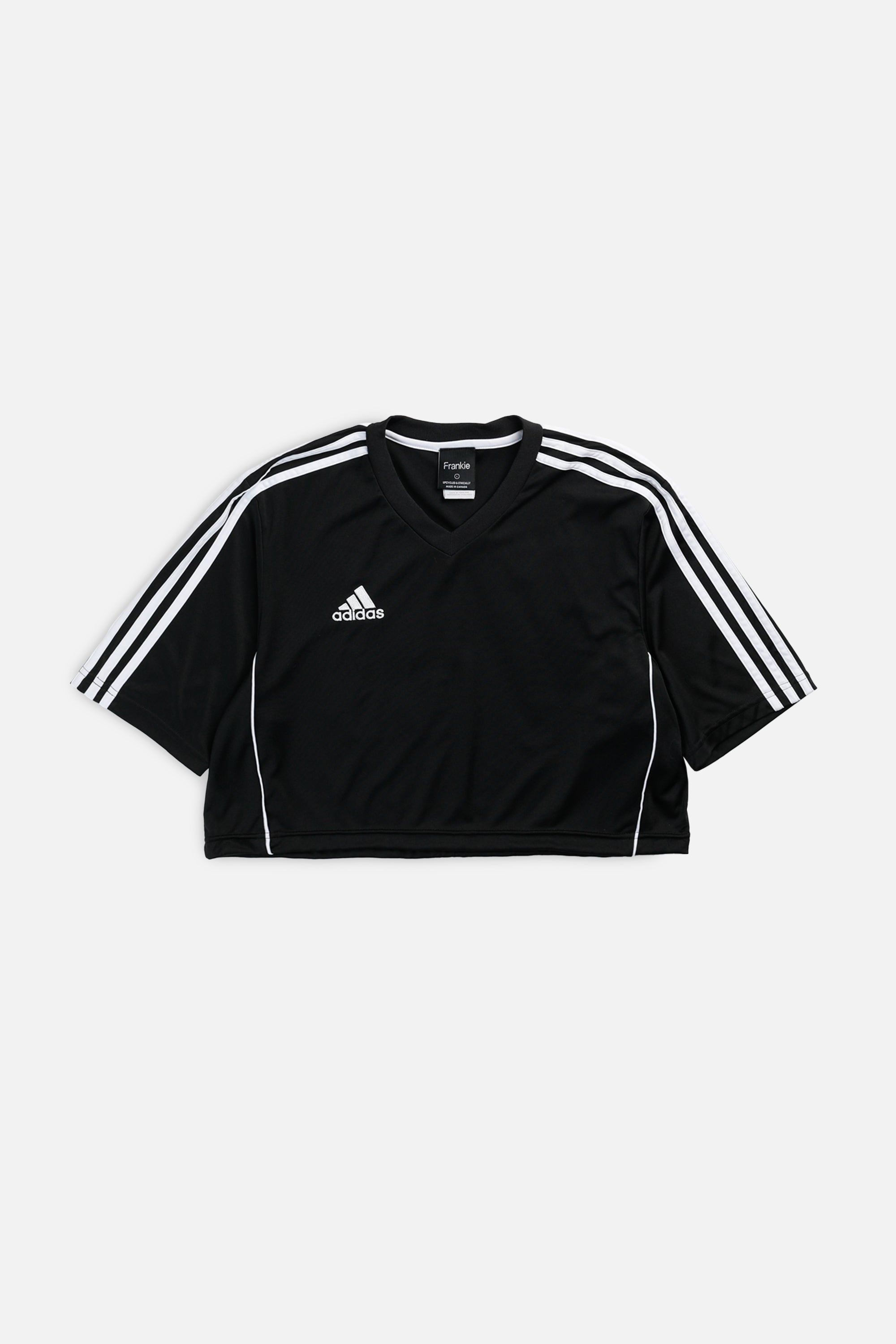 Rework Crop Adidas Soccer Jersey - L-JERSEYS-Adidas-L-Frankie Collective Rare Vintage Streetwear Reworks