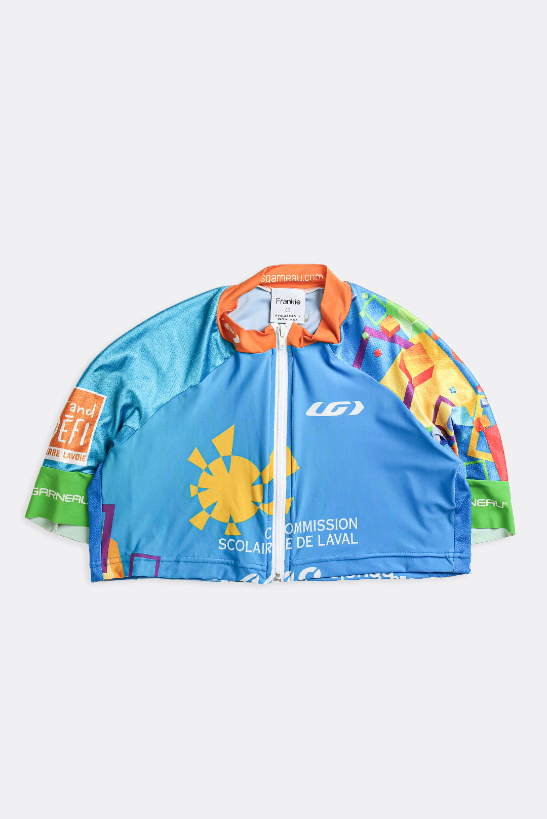 Rework Crop Cycling Jersey - S-JERSEYS-vendor-unknown-Frankie Collective Rare Vintage Streetwear Reworks