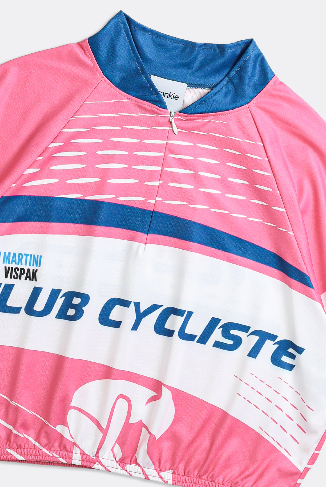Rework Crop Cycling Jersey - XL-JERSEYS-vendor-unknown-Frankie Collective Rare Vintage Streetwear Reworks