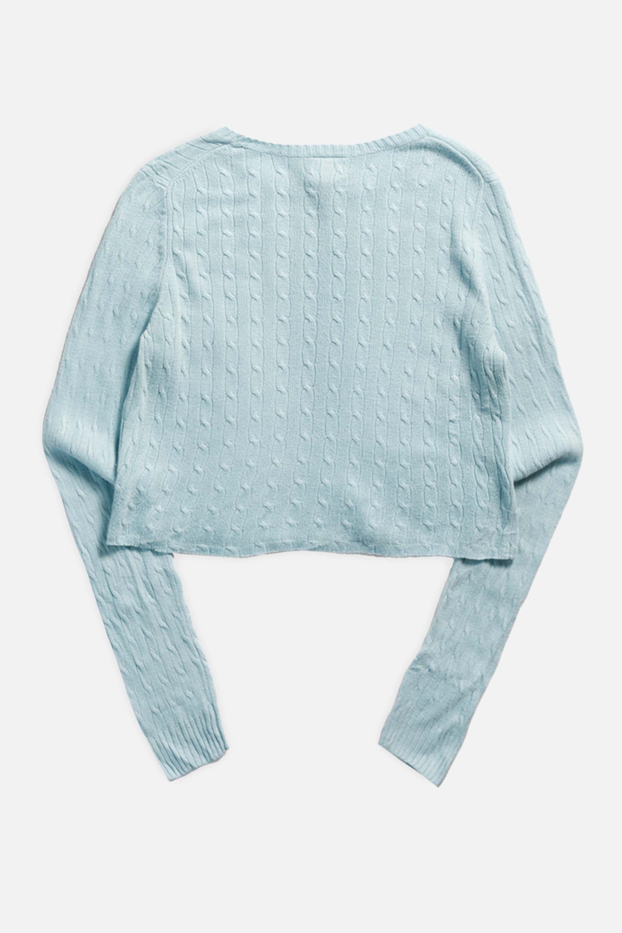 Rework Crop Knit Sweater - M-SWEATERS-vendor-unknown-M-Frankie Collective Rare Vintage Streetwear Reworks