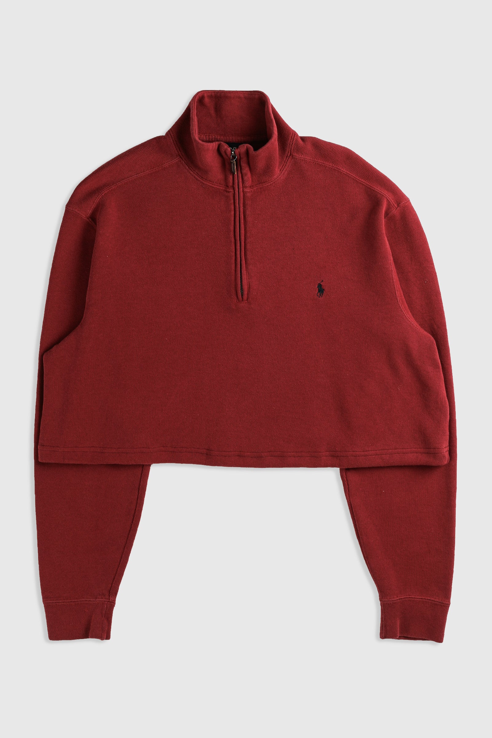 Rework Crop Knit Sweater - XL-SWEATERS-vendor-unknown-Frankie Collective Rare Vintage Streetwear Reworks