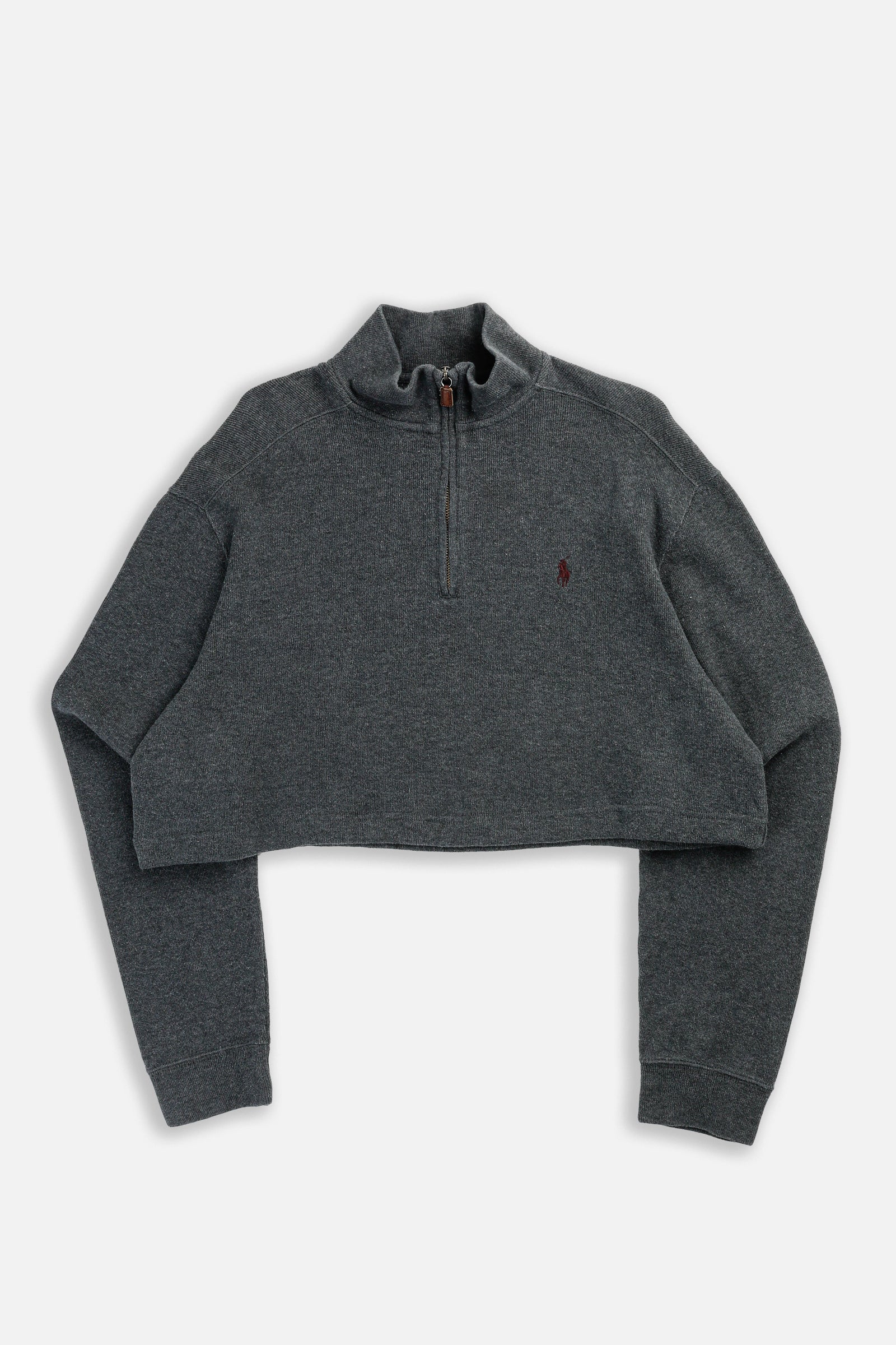 Rework Crop Knit Sweater - XL-SWEATERS-vendor-unknown-XL-Frankie Collective Rare Vintage Streetwear Reworks