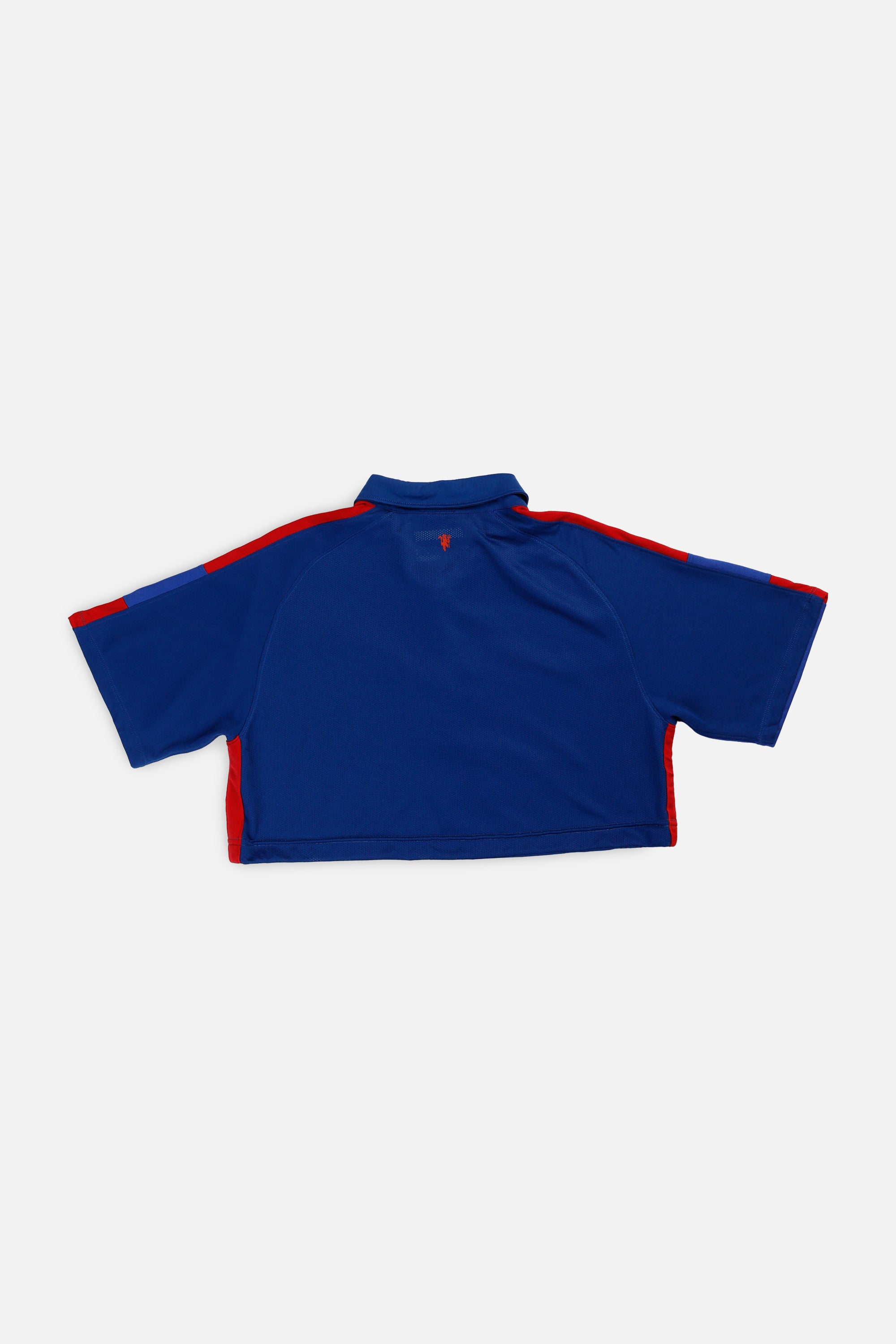 Rework Crop Manchester Soccer Jersey - M-JERSEYS-vendor-unknown-M-Frankie Collective Rare Vintage Streetwear Reworks