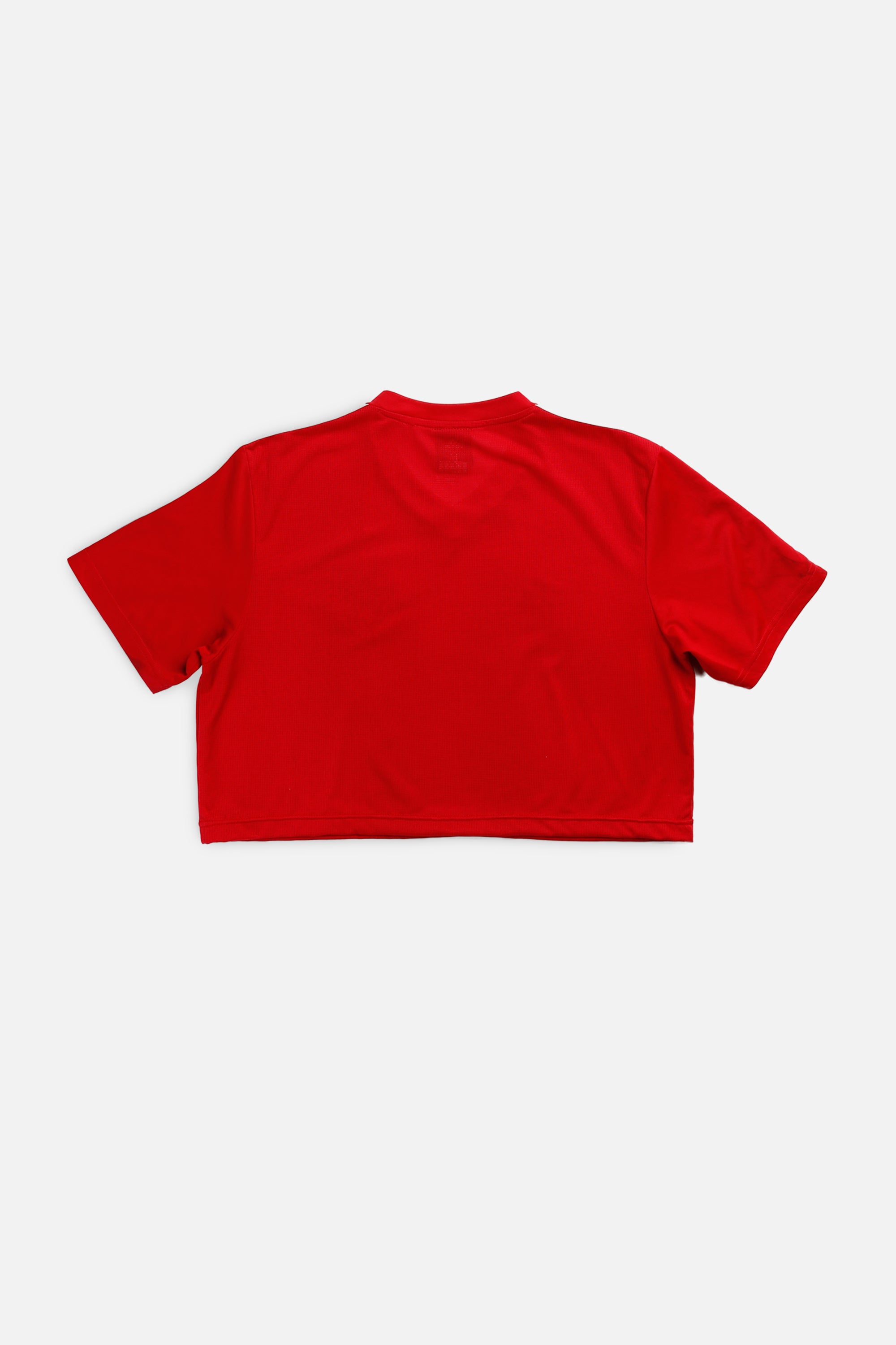 Rework Crop New York Soccer Jersey - L-JERSEYS-vendor-unknown-L-Frankie Collective Rare Vintage Streetwear Reworks