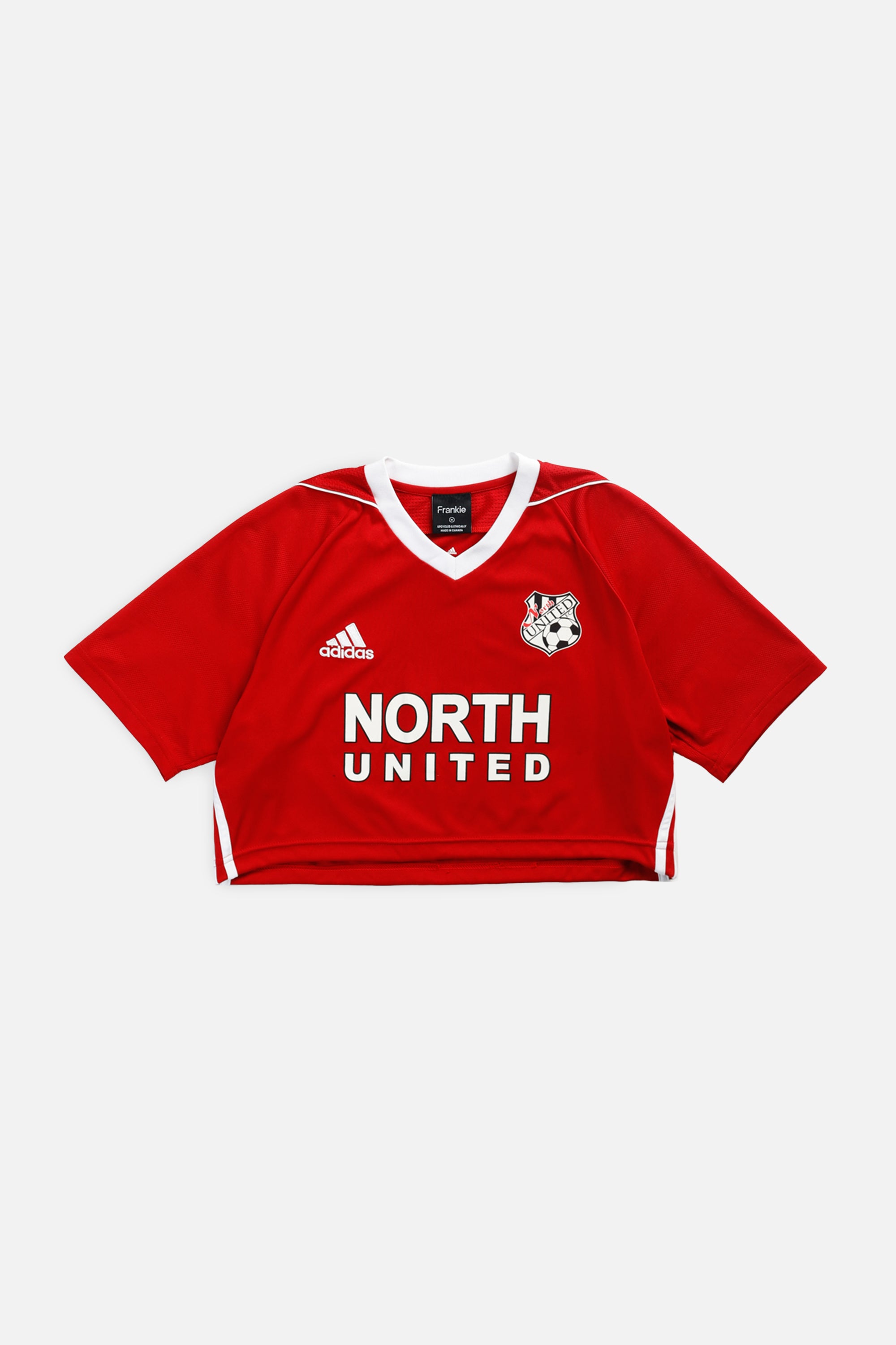 Rework Crop NorthEast United Soccer Jersey - M-JERSEYS-vendor-unknown-M-Frankie Collective Rare Vintage Streetwear Reworks