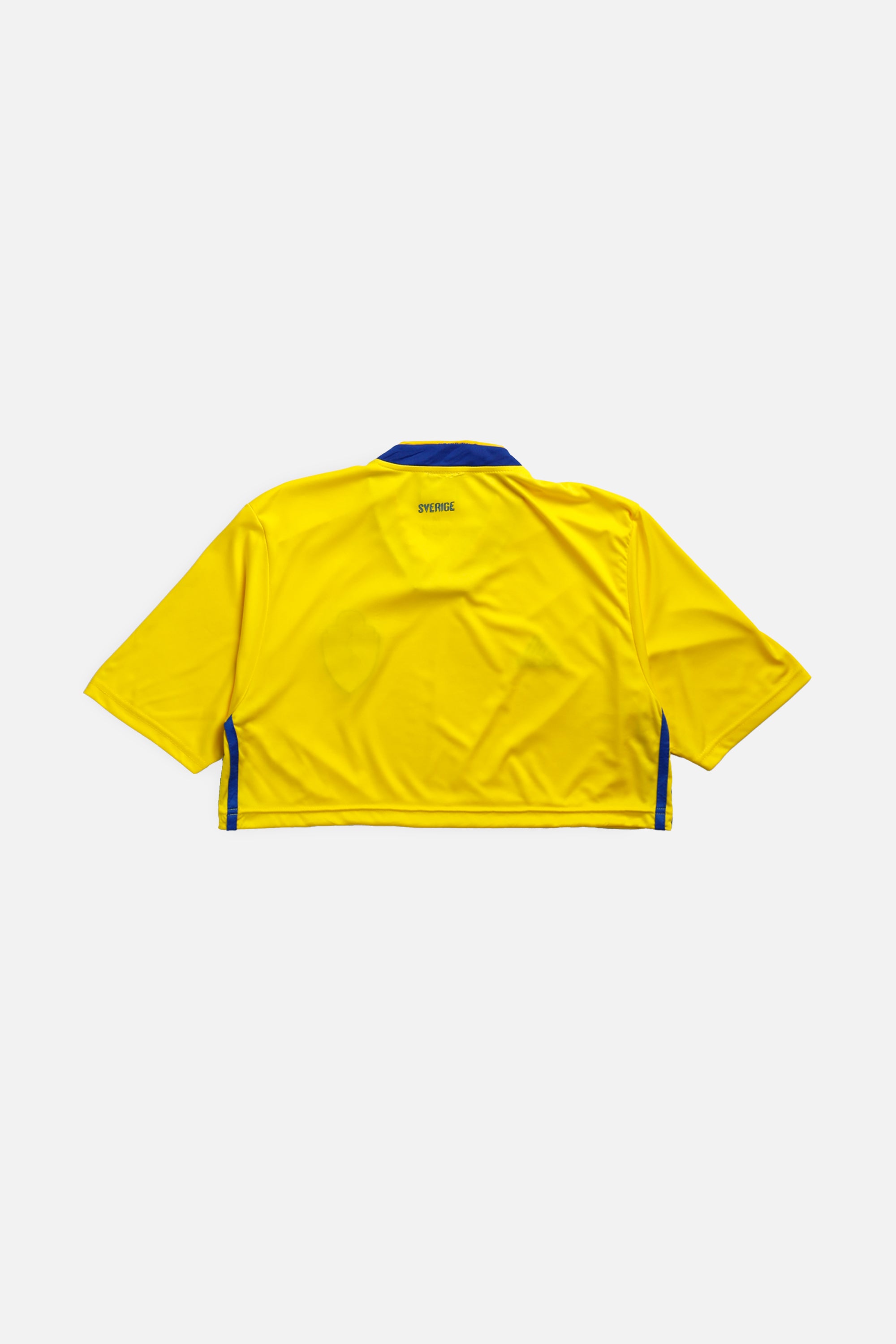 Rework Crop Sweden Soccer Jersey - M-JERSEYS-vendor-unknown-M-Frankie Collective Rare Vintage Streetwear Reworks