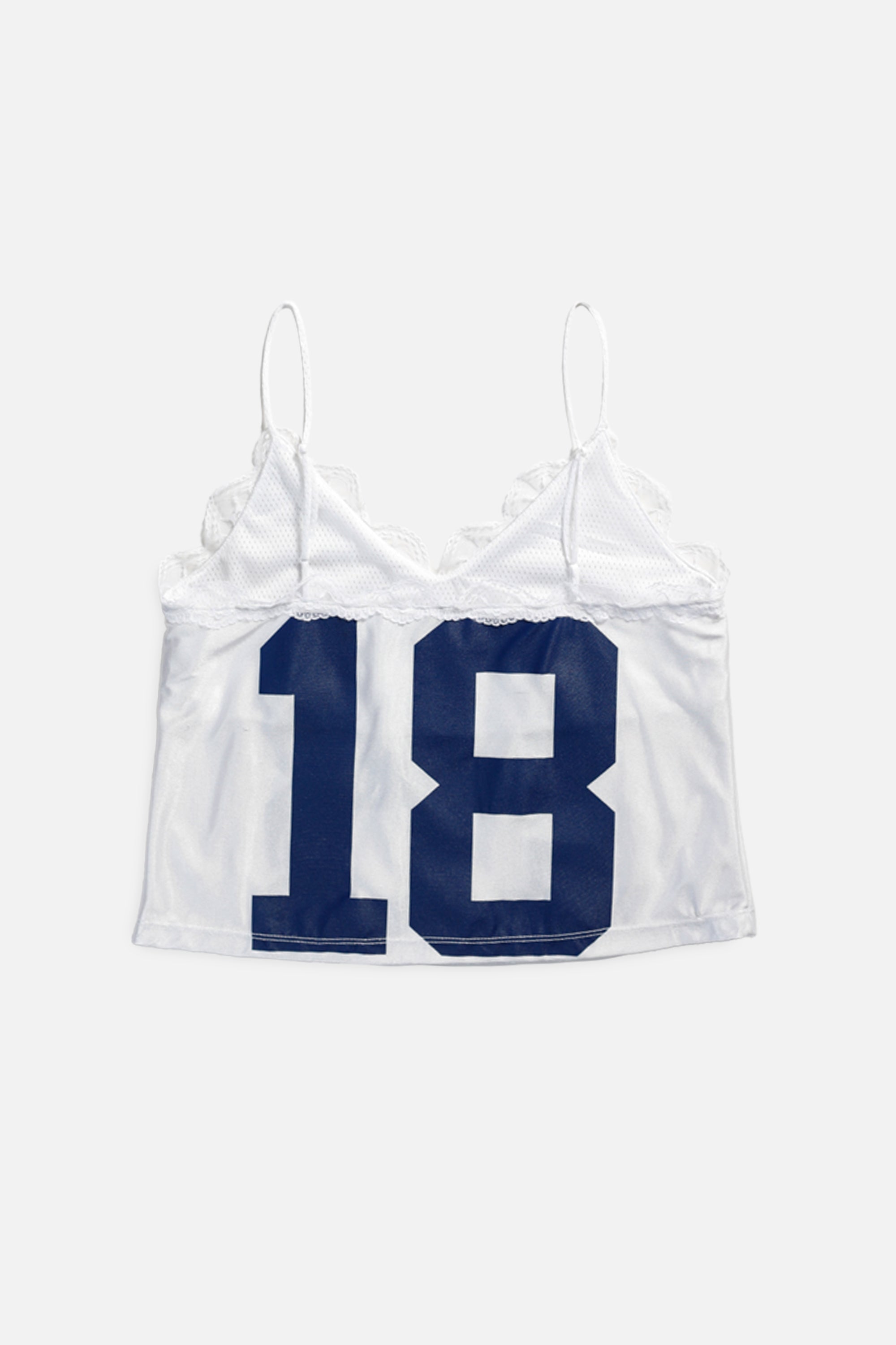 Rework Dallas Cowboys NFL Lace Tank - L-TOPS-NFL-L-Frankie Collective Rare Vintage Streetwear Reworks