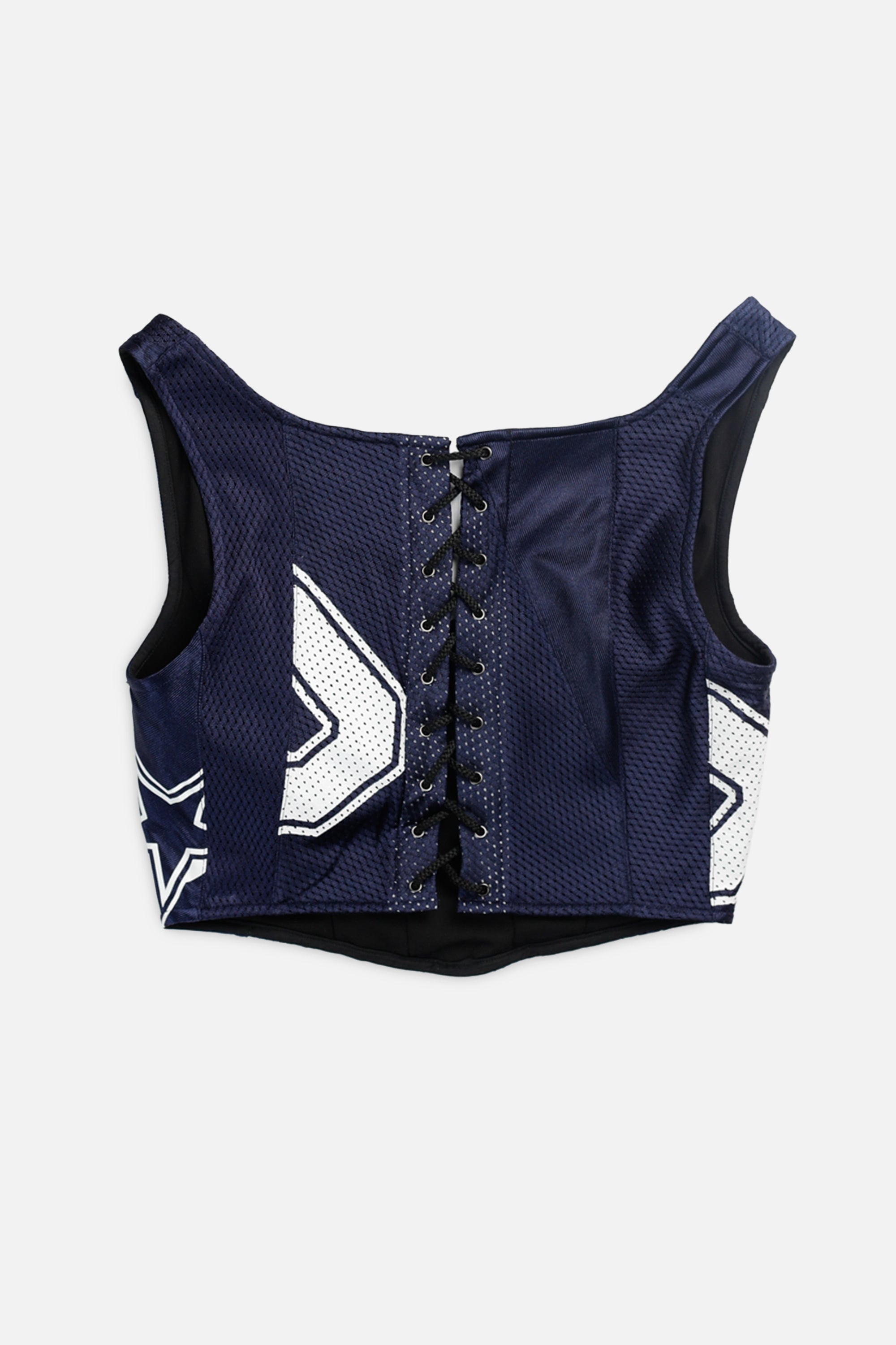 Rework Dallas Cowboys NFL Corset - S-TOPS-NFL-S-Frankie Collective Rare Vintage Streetwear Reworks