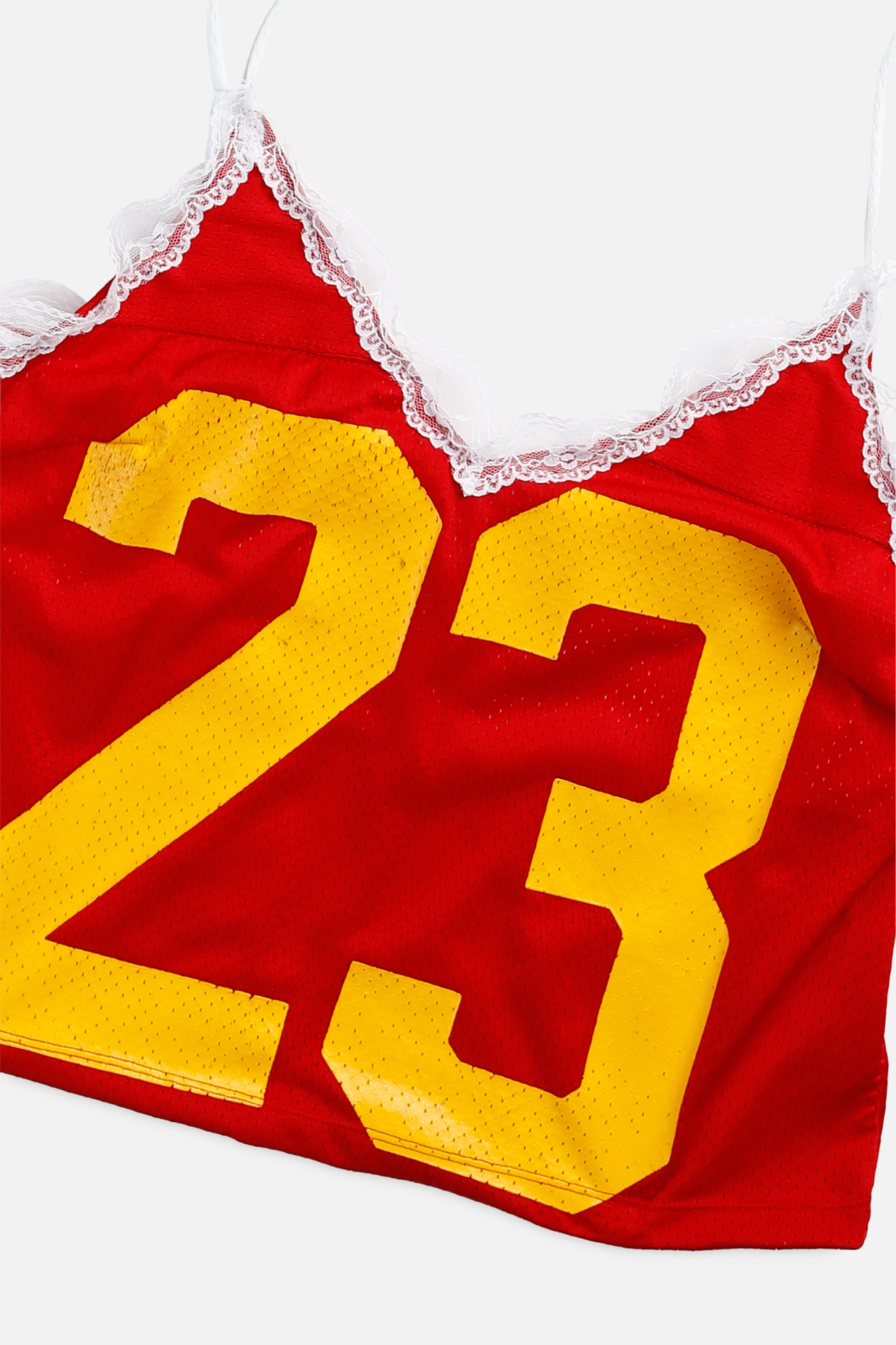 Rework Football Lace Tank - L-TOPS-NFL-L-Frankie Collective Rare Vintage Streetwear Reworks