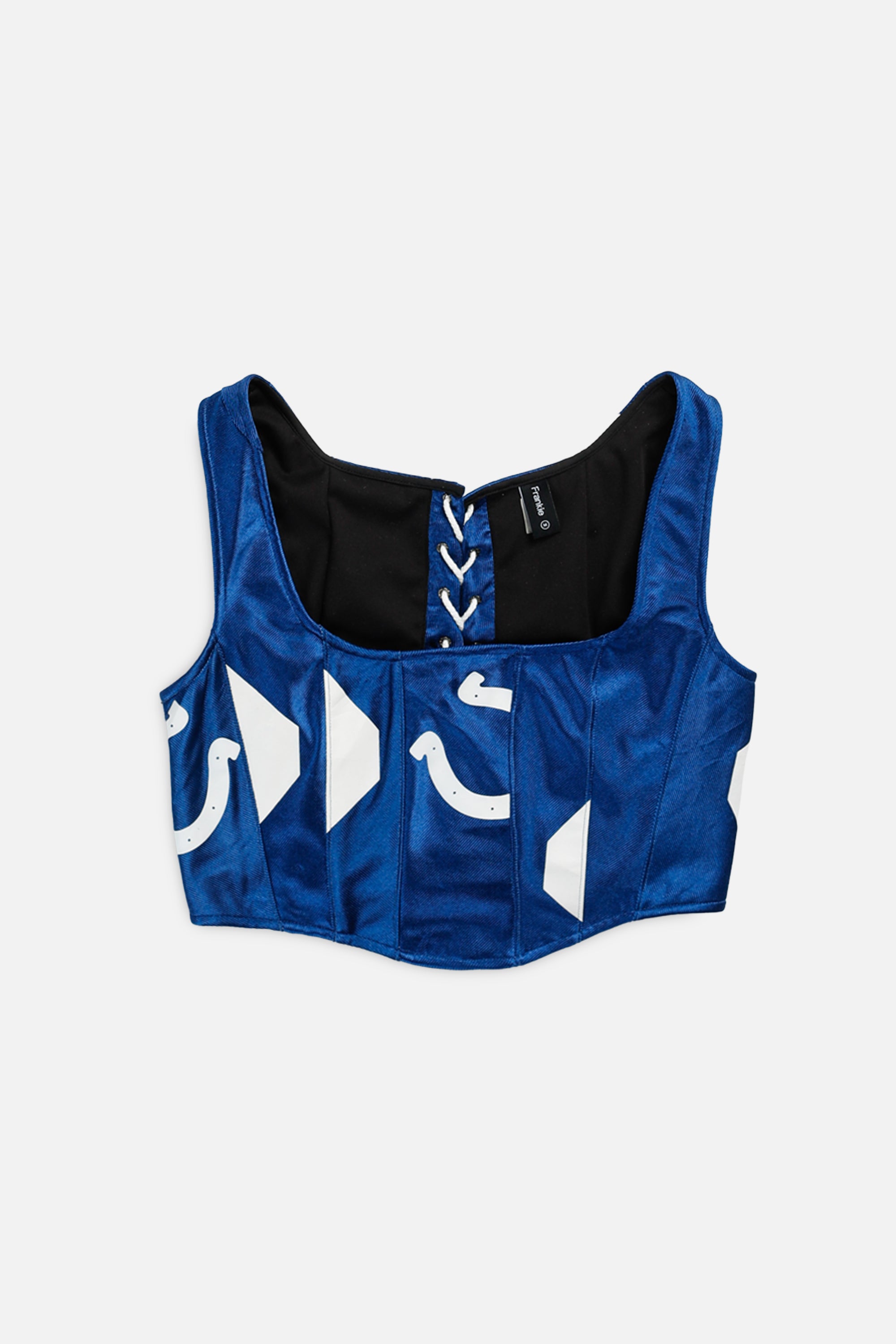 Rework Indianapolis Colts NFL Corset - M-TOPS-NFL-M-Frankie Collective Rare Vintage Streetwear Reworks
