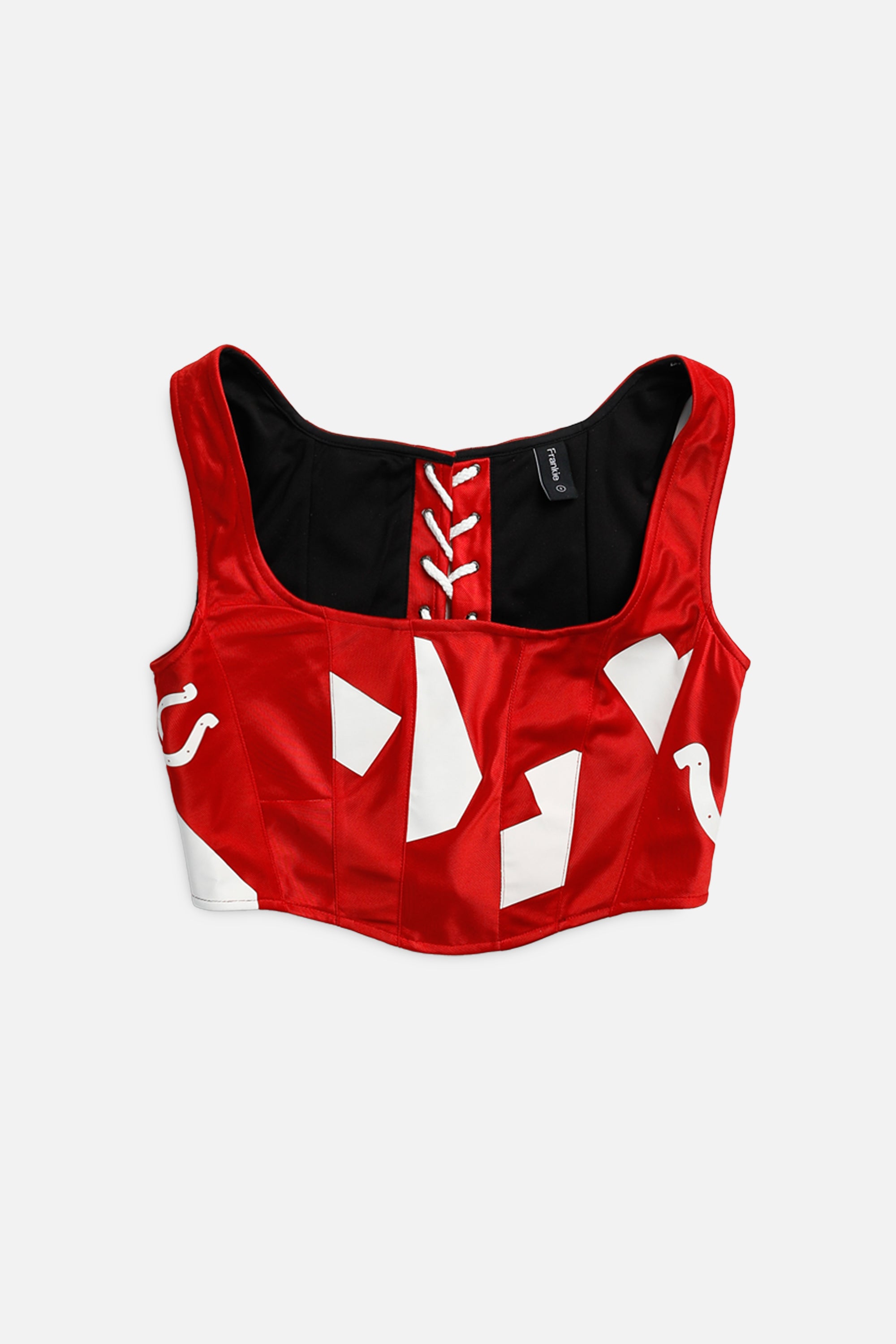 Rework Indianapolis Colts NFL Corset - S-TOPS-NFL-S-Frankie Collective Rare Vintage Streetwear Reworks