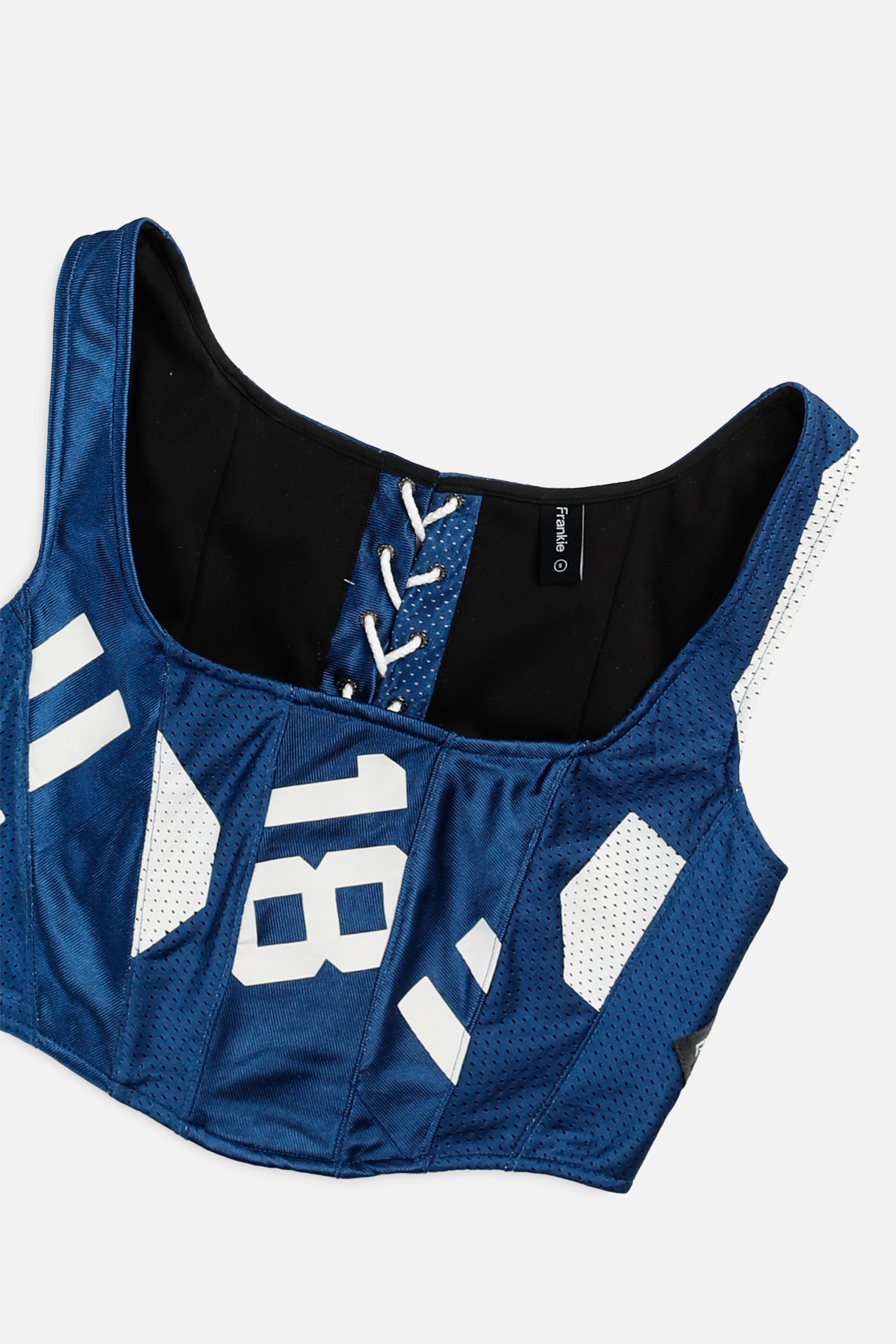 Rework Indianapolis Colts NFL Corset - S-TOPS-NFL-S-Frankie Collective Rare Vintage Streetwear Reworks