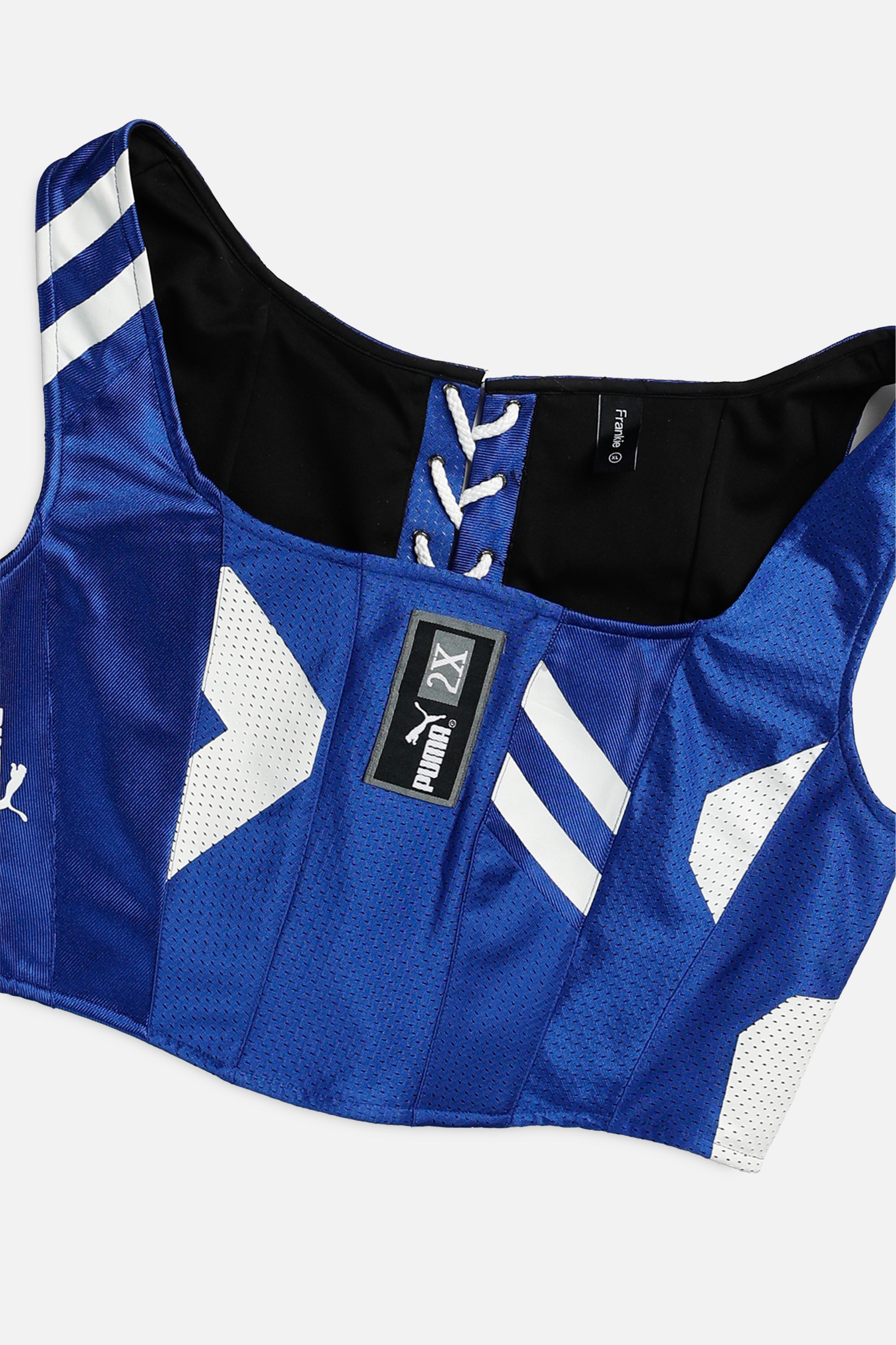 Rework Indianapolis Colts NFL Corset - XL-TOPS-NFL-XL-Frankie Collective Rare Vintage Streetwear Reworks