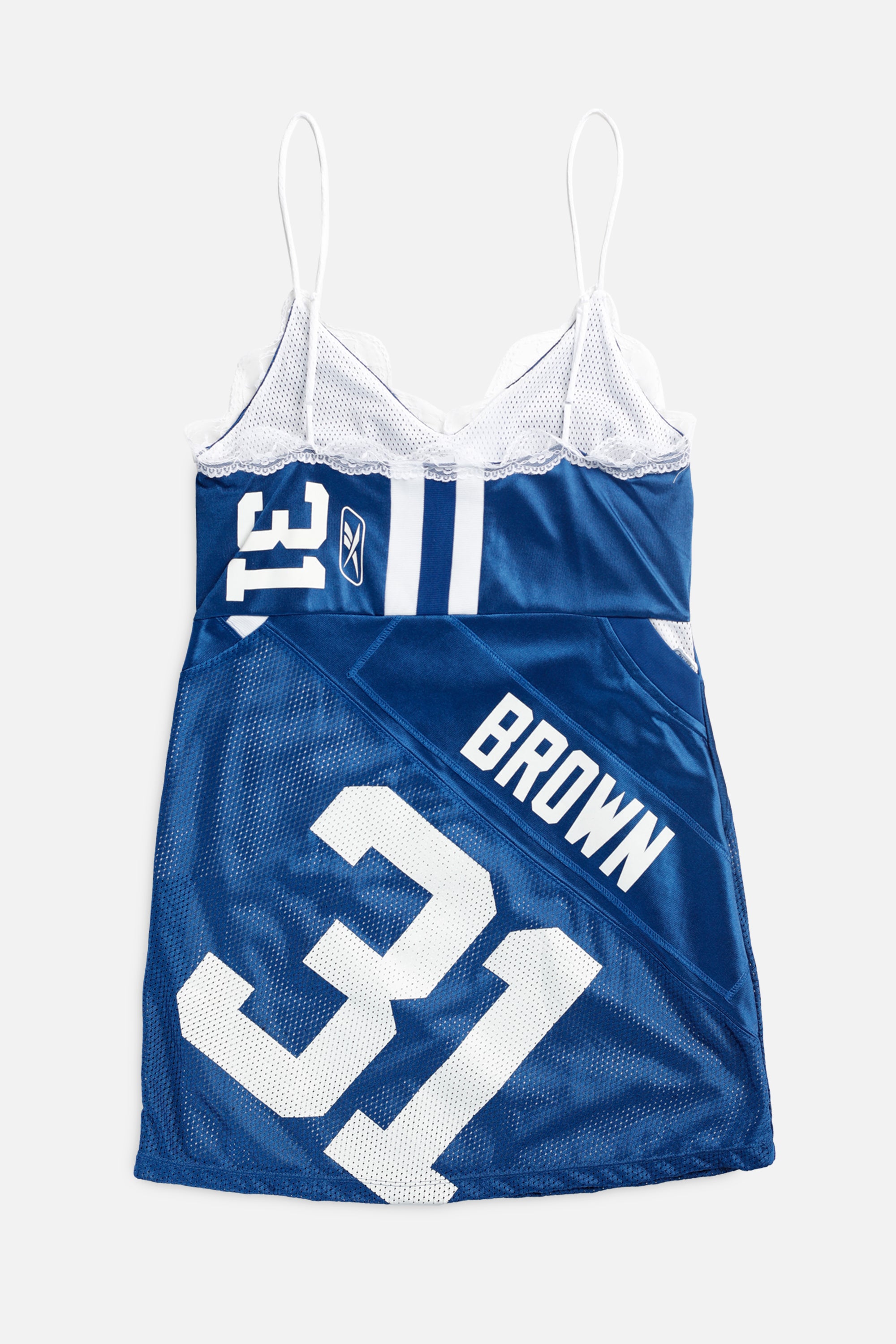 Rework Indianapolis Colts NFL Lace Dress - L-DRESSES-NFL-L-Frankie Collective Rare Vintage Streetwear Reworks