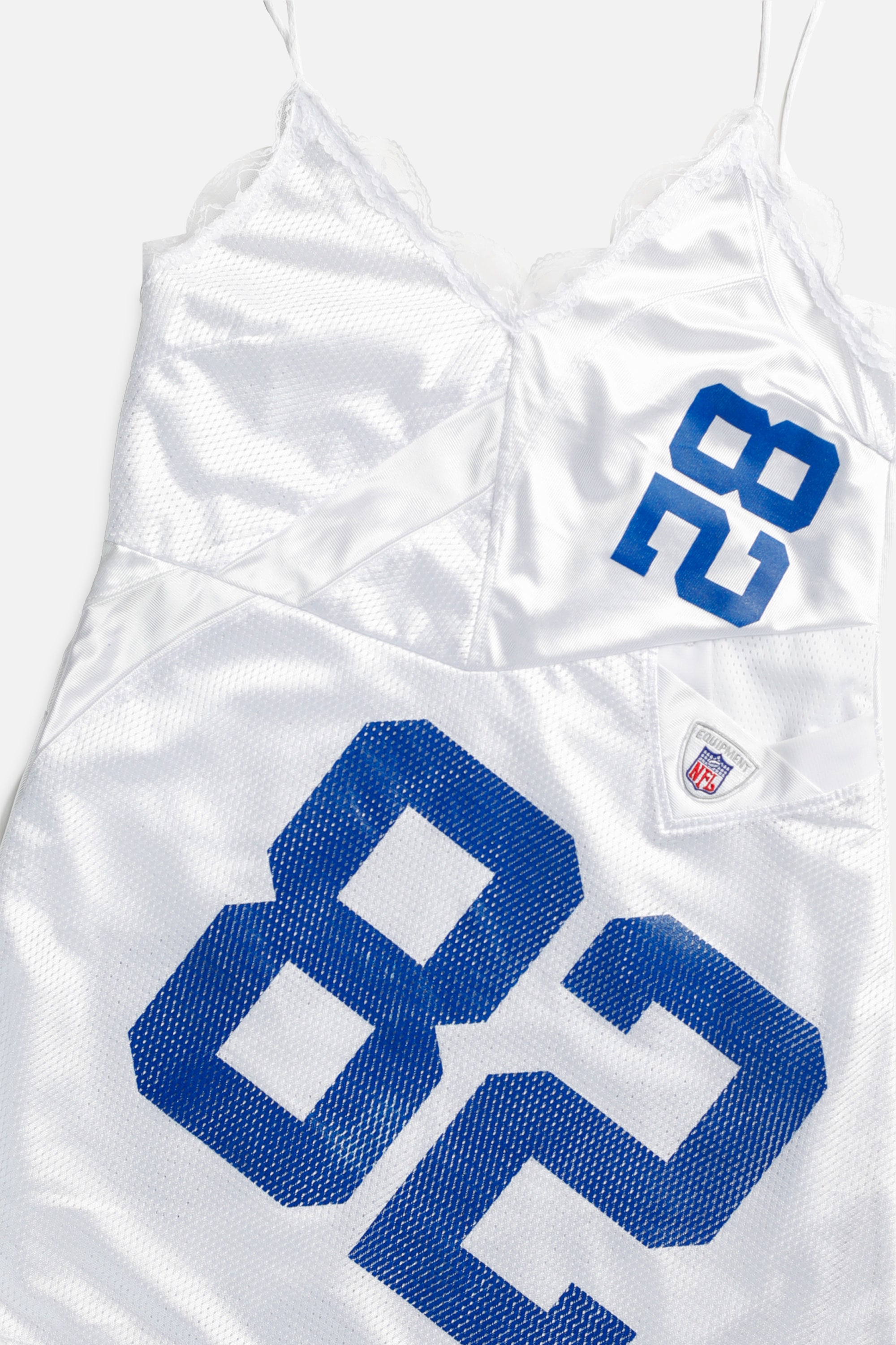 Rework Indianapolis Colts NFL Lace Dress - L-DRESSES-NFL-L-Frankie Collective Rare Vintage Streetwear Reworks