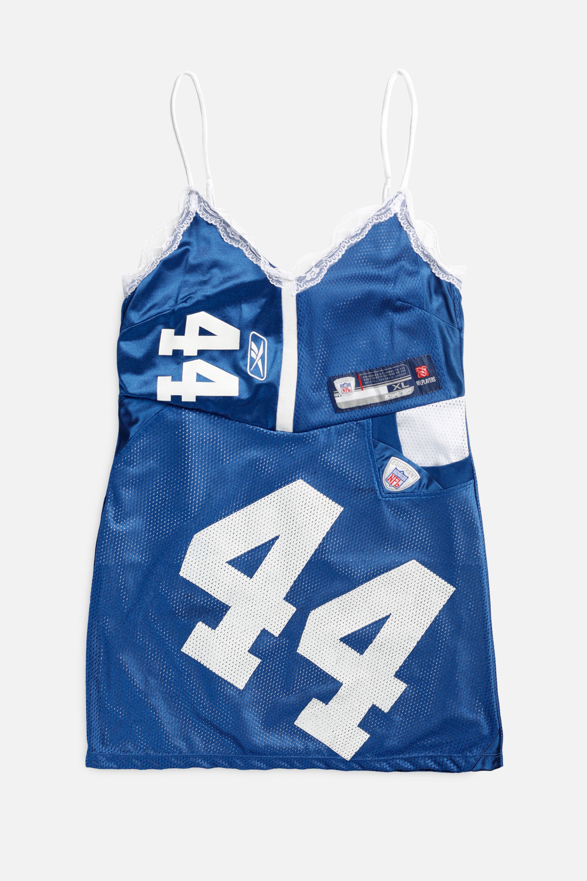 Rework Indianapolis Colts NFL Lace Dress - S-DRESSES-NFL-S-Frankie Collective Rare Vintage Streetwear Reworks
