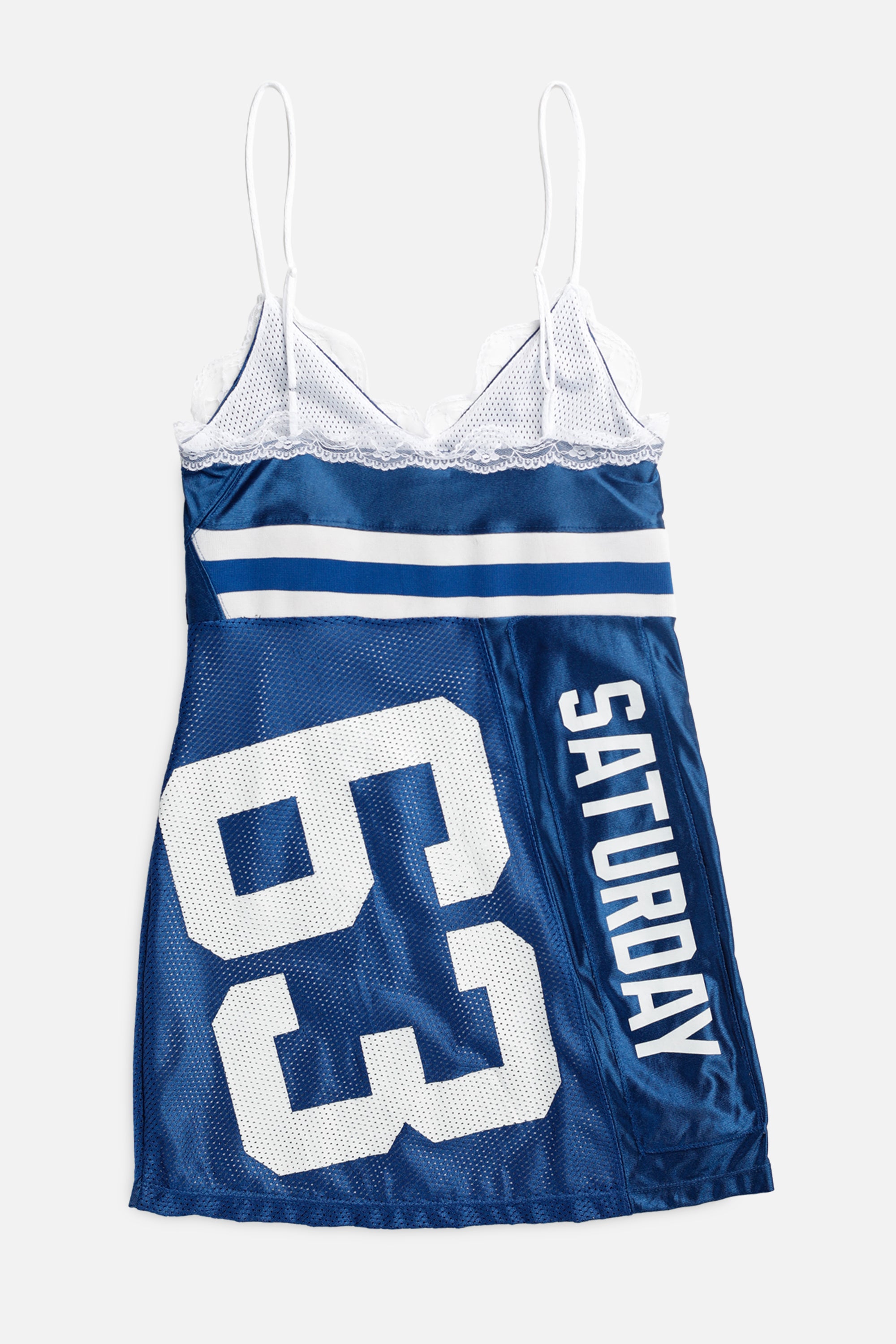 Rework Indianapolis Colts NFL Lace Dress - XS-DRESSES-NFL-XS-Frankie Collective Rare Vintage Streetwear Reworks