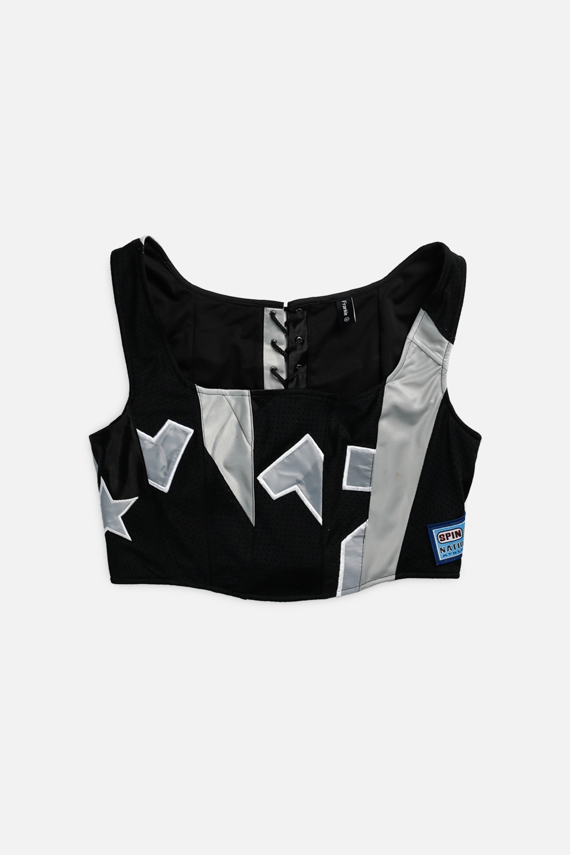 Rework Jersey Corset - XL-TOPS-vendor-unknown-XL-Frankie Collective Rare Vintage Streetwear Reworks