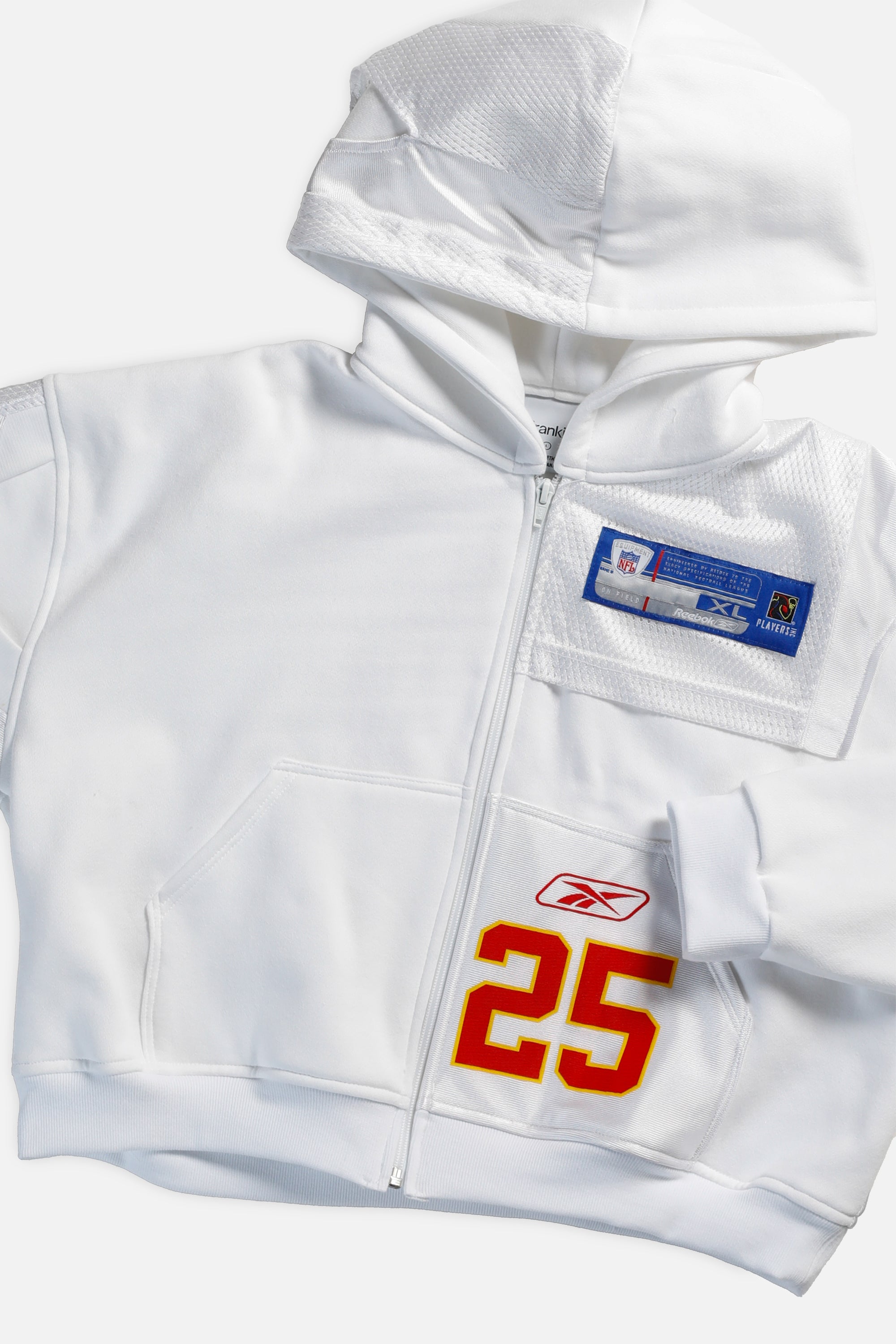 Rework Kansas City Cheifs Crop Zip Hoodie - L-SWEATERS-NFL-Frankie Collective