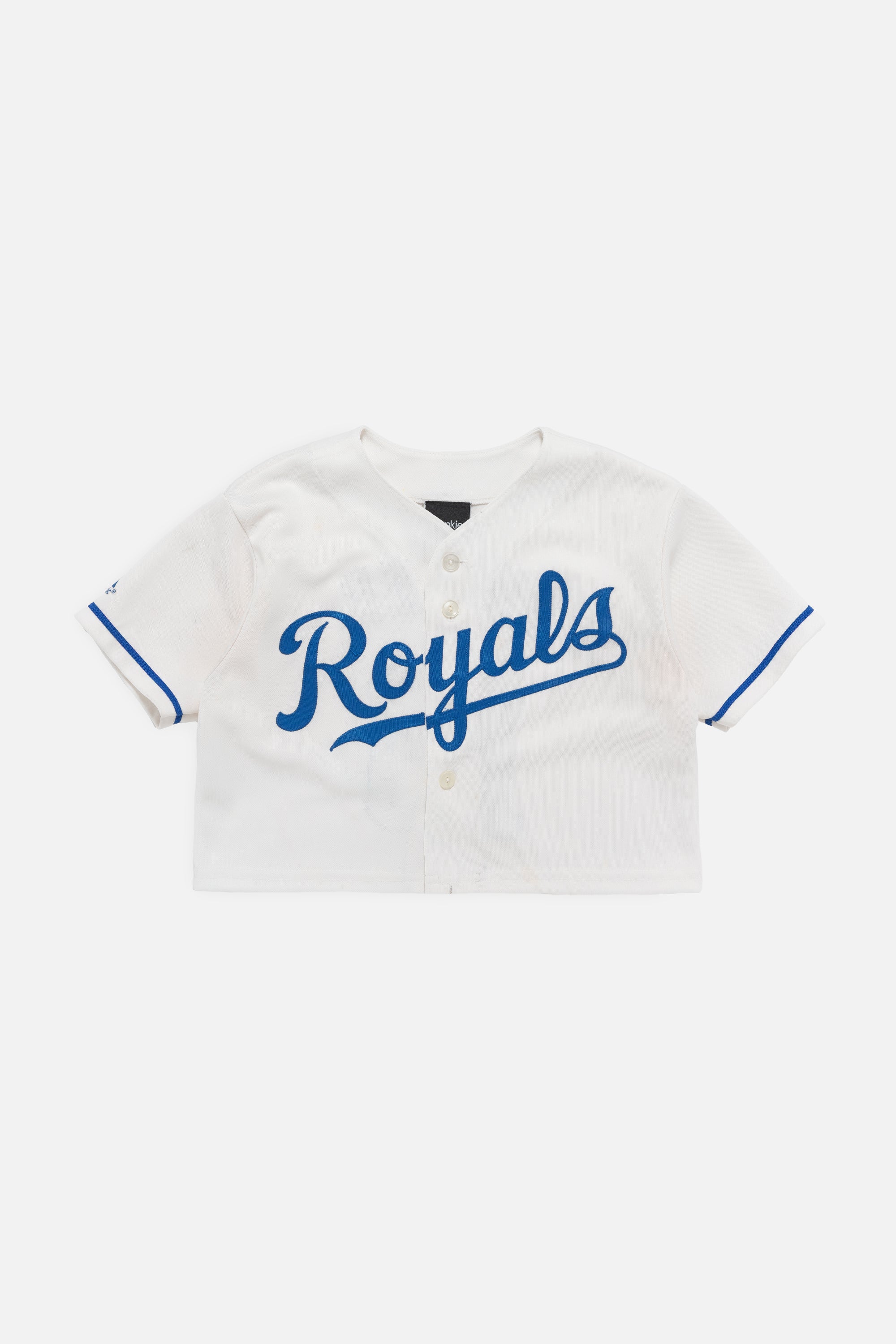 Rework Kansas City Royals Crop Jersey-MLB-Frankie Collective-Rework-Vintage-Streetwear
